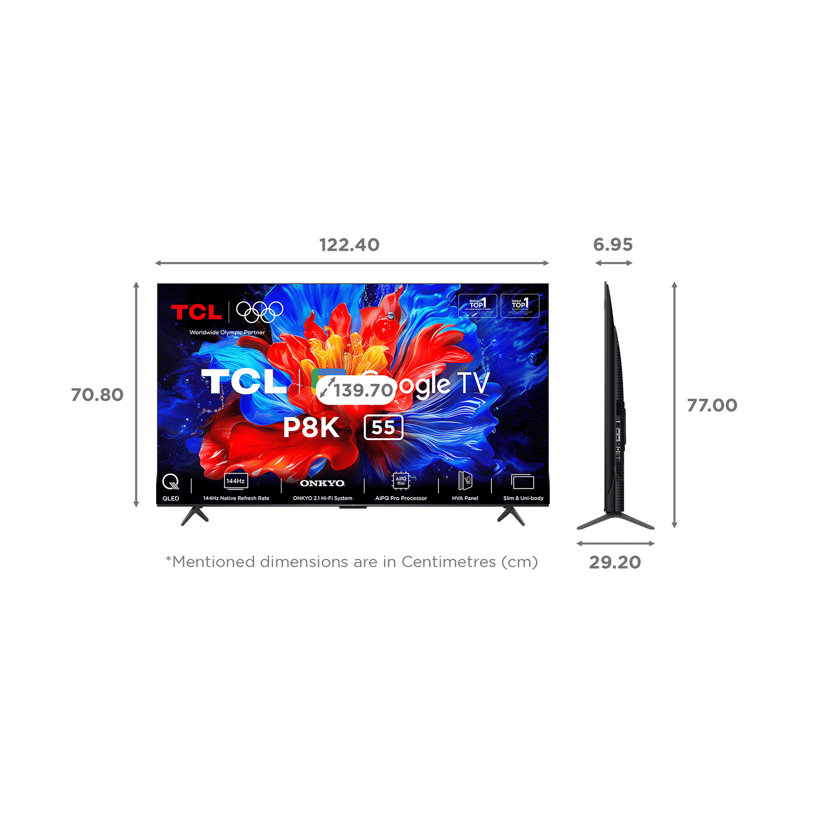 TCL P8K 139.7 cm (55 inch) QLED 4K Ultra HD Smart Google TV with Google Voice Assistant (2025 model)_2