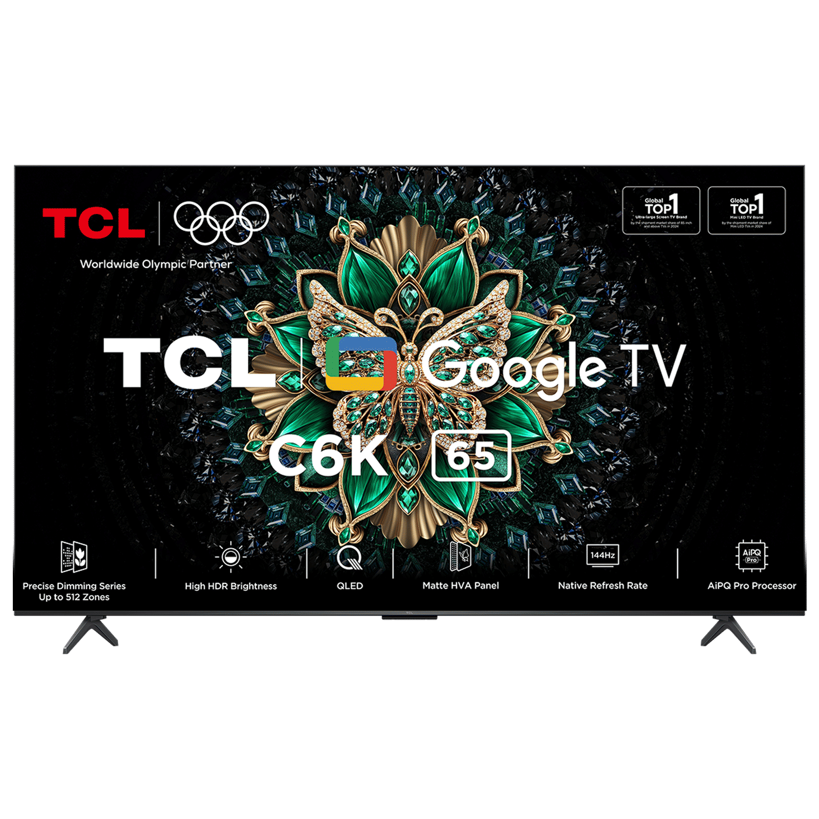 TCL C6K 165.1 cm (65 inch) QD-Mini LED 4K Ultra HD Smart Google TV with Google Voice Assistant (2025 model)_1