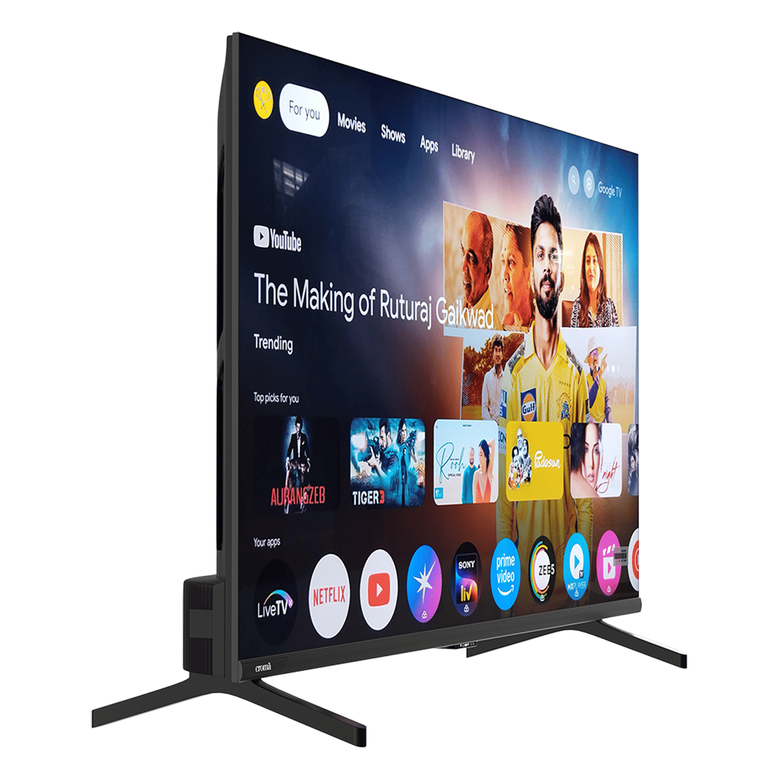 Croma Pro QLED 109.22 cm (43 inch) 4K Ultra HD Google TV with Dolby Vision & Dolby Atmos (2025 Model) Croma Pro QLED 109.22 cm (43 inch) 4K Ultra HD Google TV with Dolby Vision & Dolby Atmos (2025 Model)_10