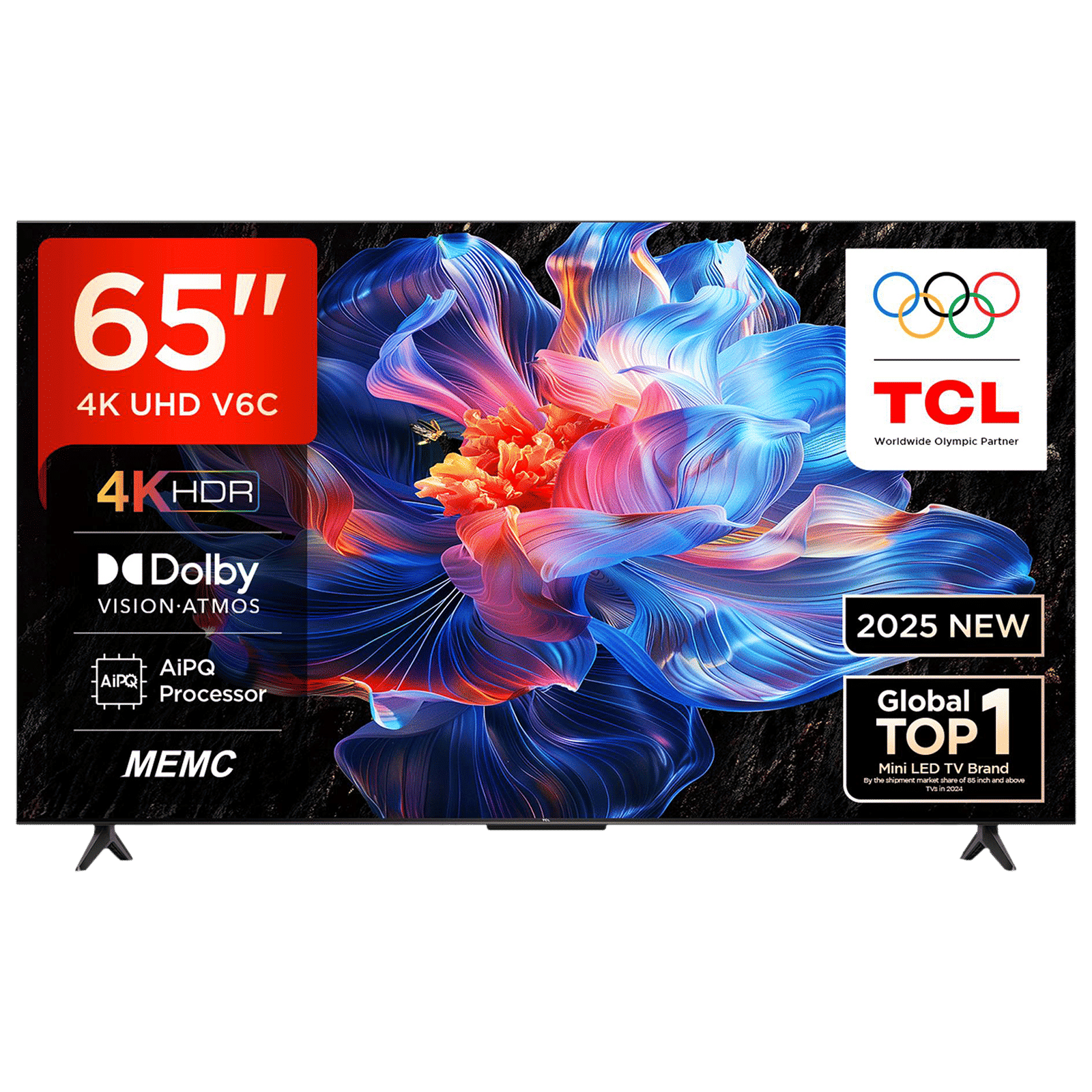 TCL V6C 165.1 cm (65 inch) 4K Ultra HD LED Smart Google TV with Google Voice Assistant (2025 model) TCL V6C 165.1 cm (65 inch) 4K Ultra HD LED Smart Google TV with Google Voice Assistant (2025 model)_1