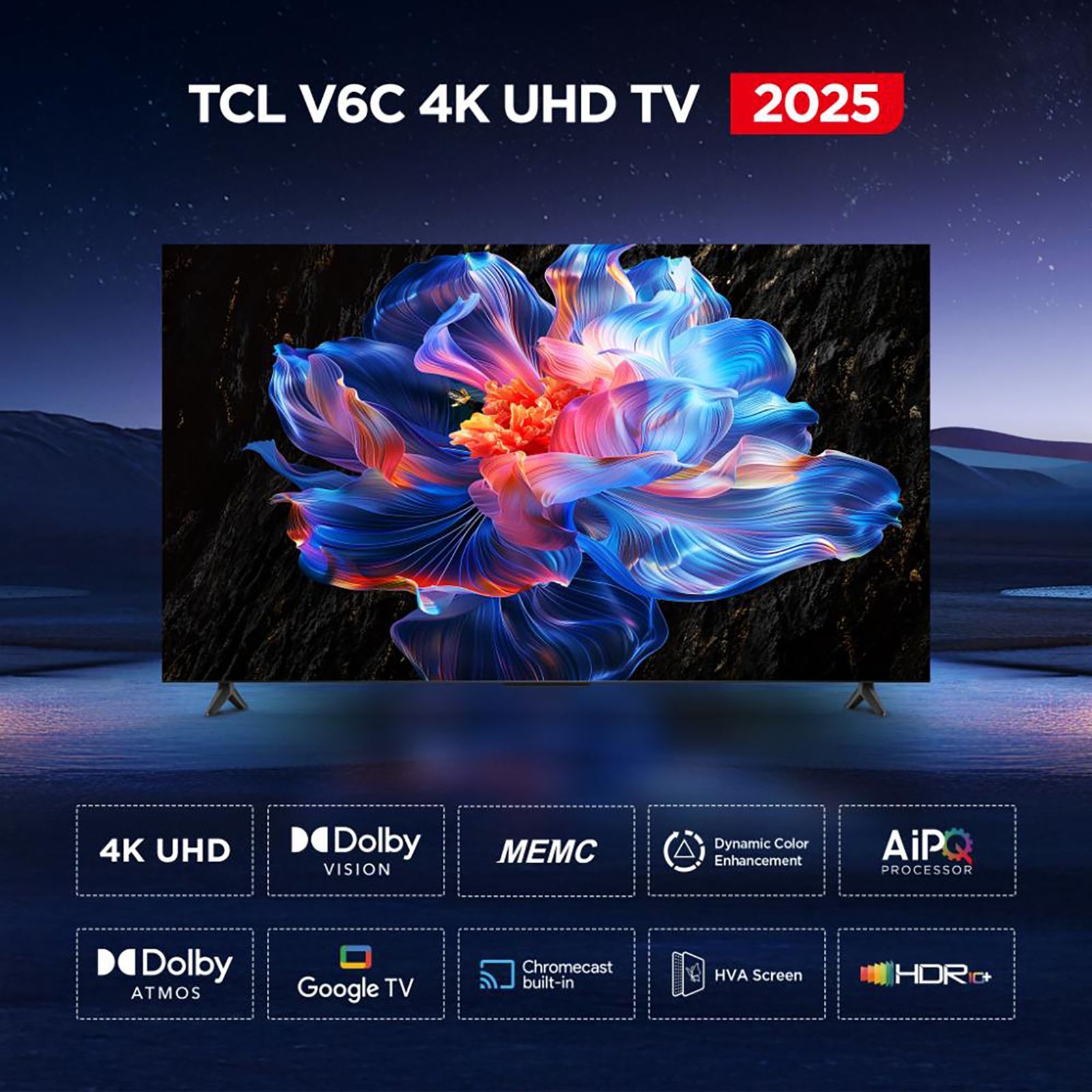 TCL V6C 109.22 cm (43 inch) 4K Ultra HD LED Smart Google TV with Google Voice Assistant (2025 model) TCL V6C 109.22 cm (43 inch) 4K Ultra HD LED Smart Google TV with Google Voice Assistant (2025 model)_12
