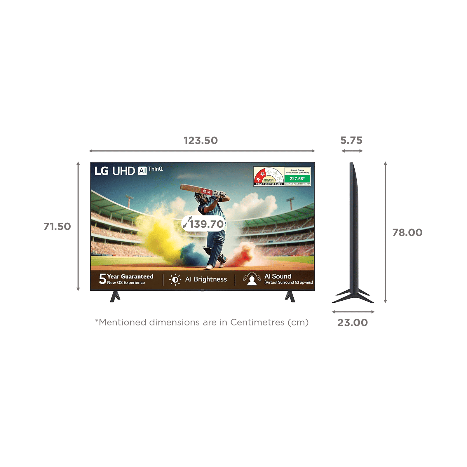 LG UR75 139.7 cm (55 inch) 4K Ultra HD LED Smart WebOS TV with AI Super Upscaling (2025 model) LG UR75 139.7 cm (55 inch) 4K Ultra HD LED Smart WebOS TV with AI Super Upscaling (2025 model)_2