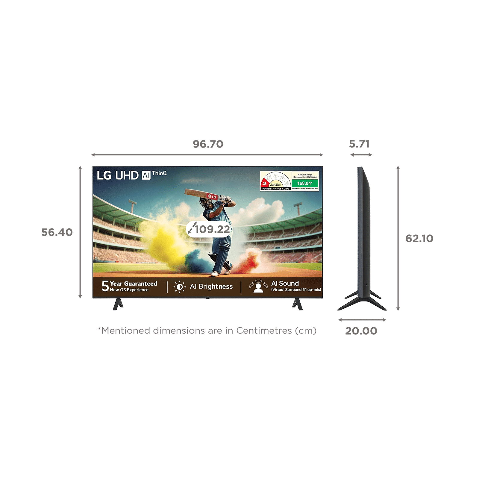 LG UR75 109.22 cm (43 inch) 4K Ultra HD LED Smart WebOS TV with Built-in Alexa (2025 model)_2