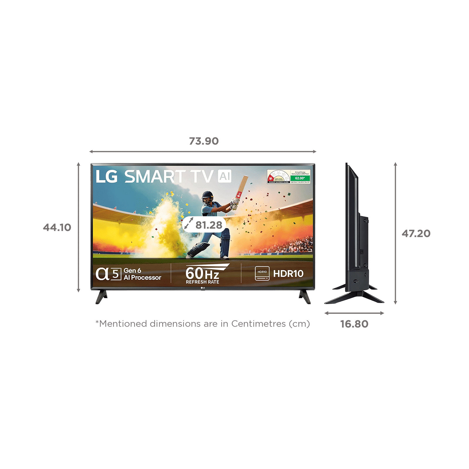 LG 80cm (32 inch) HD LED Smart webOS TV with AI Sound (2025 Model)_2