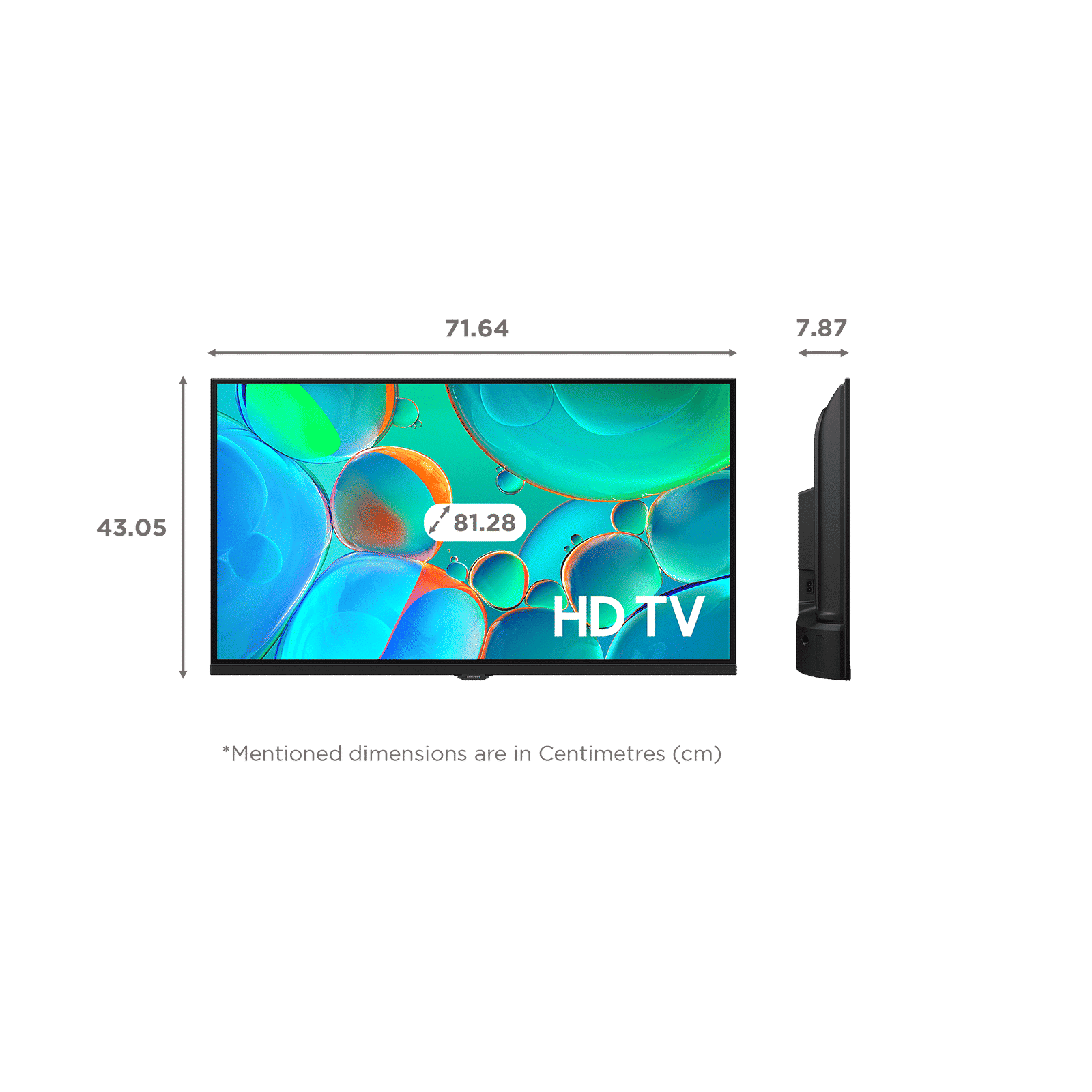 SAMSUNG H4560 81.28 cm (32 inch) HD LED Smart Tizen TV with Google Assistant (2025 model)_2