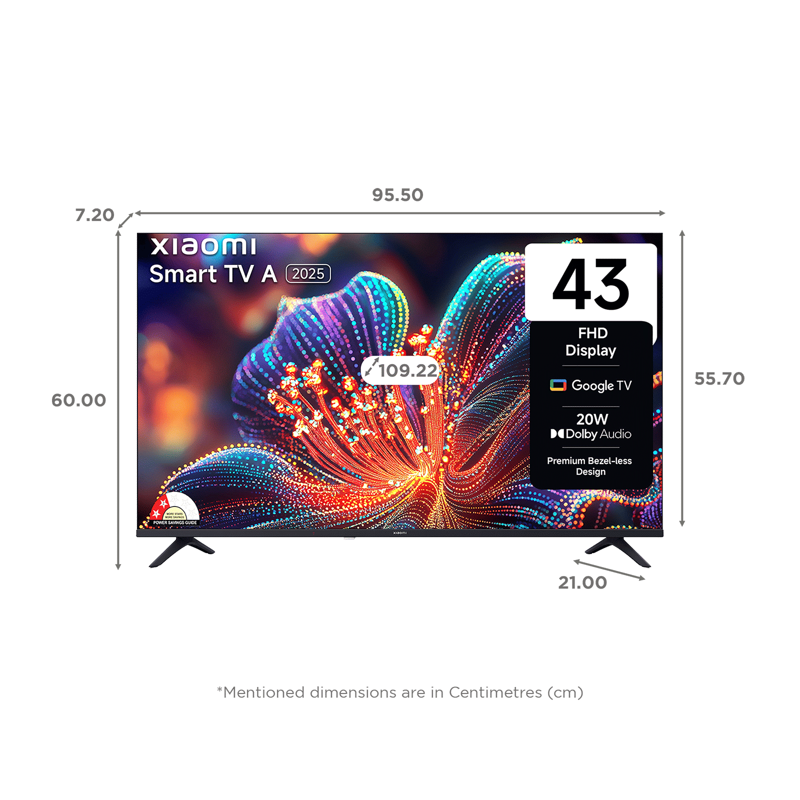Xiaomi A Series 109.22 cm (43 inch) Full HD LED Smart Google TV with Dolby Audio (2025 model) Xiaomi A Series 109.22 cm (43 inch) Full HD LED Smart Google TV with Dolby Audio (2025 model)_2