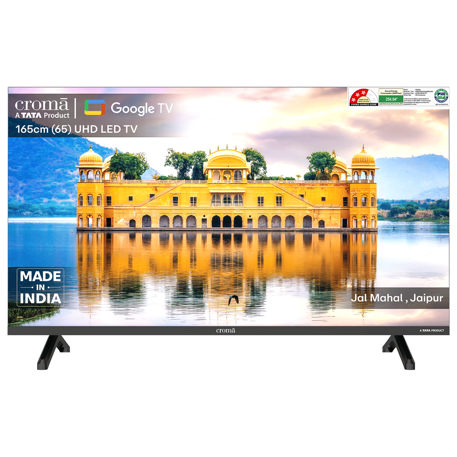 Croma 165.1 cm (65 inch) 4K Ultra HD LED Smart Google TV with Google Assistant (2025 model) Croma 165.1 cm (65 inch) 4K Ultra HD LED Smart Google TV with Google Assistant (2025 model)_1