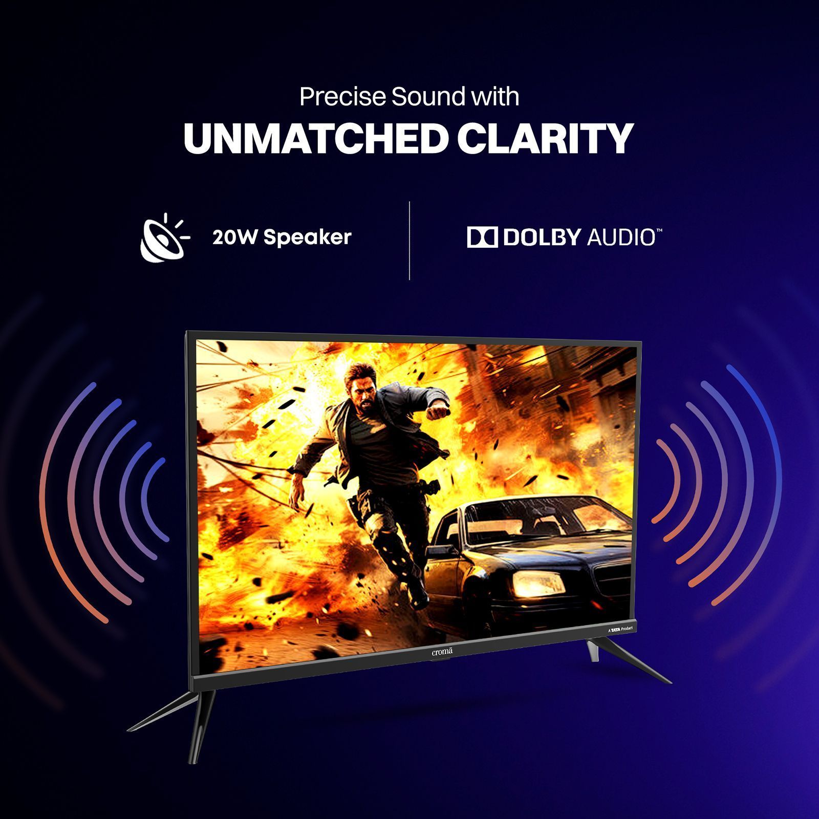 Croma 81.28 cm (32 inch) LED HD Ready Smart Linux TV with A+ Grade LED Panel (2025 model)_7