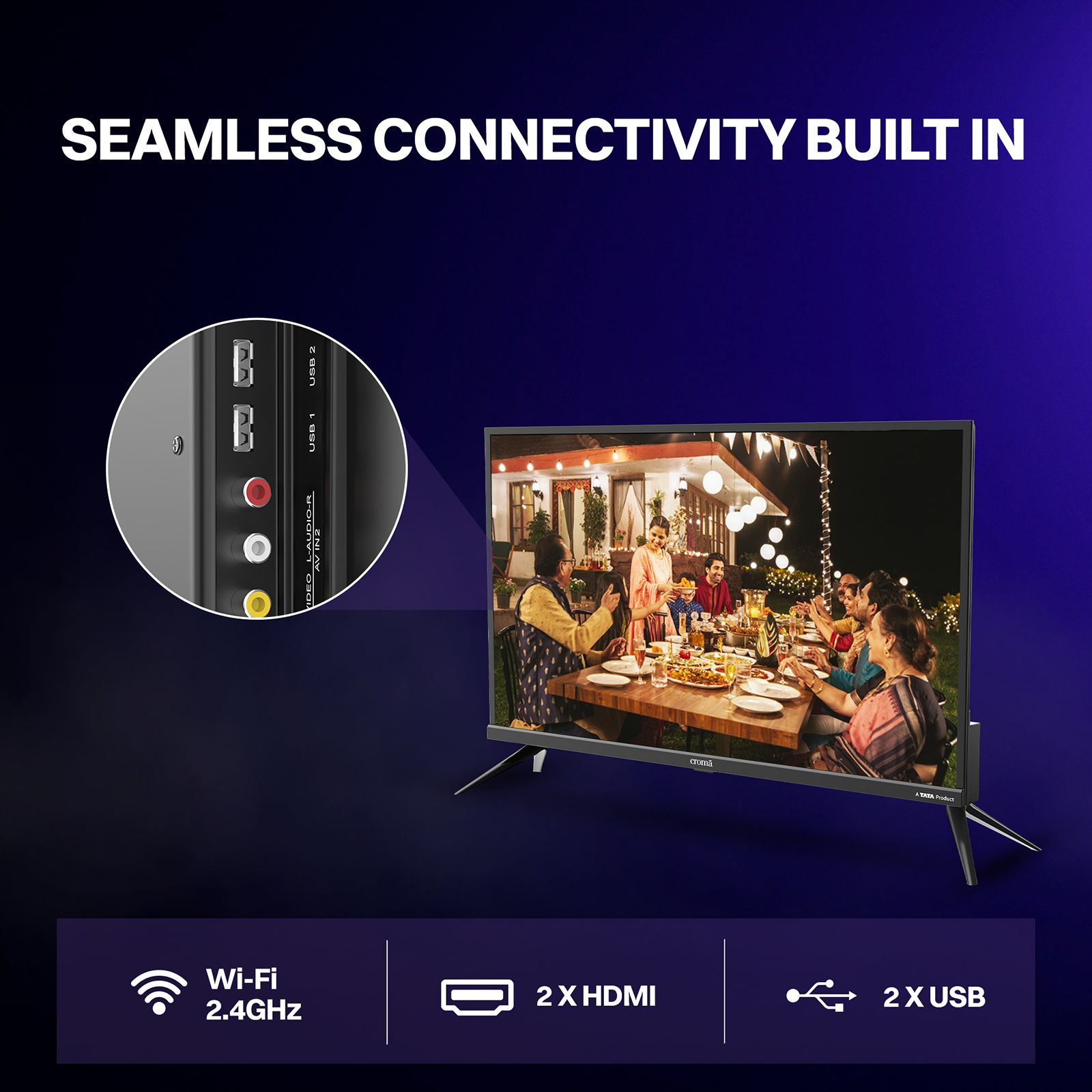 Croma 80 cm (32 inch) LED HD Ready Smart Linux TV with A+ Grade LED Panel_9