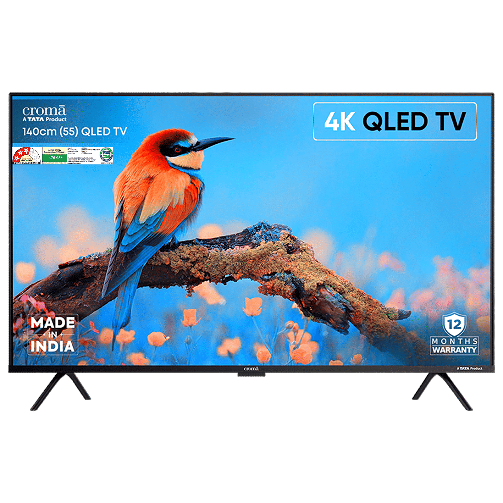 Croma 139.7 cm (55 inch) QLED 4K Ultra HD Smart Google TV 5.0 with Dolby Vision & Dolby Atmos (2025 model) Croma 139.7 cm (55 inch) QLED 4K Ultra HD Smart Google TV 5.0 with Dolby Vision & Dolby Atmos (2025 model)_1