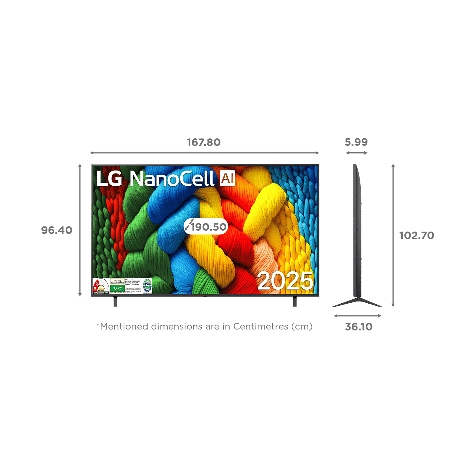 LG NanoCell AI NANO80 190.5 cm (75 inch) 4K Ultra HD Smart WebOS TV with AI Magic Remote (2025 model)_2