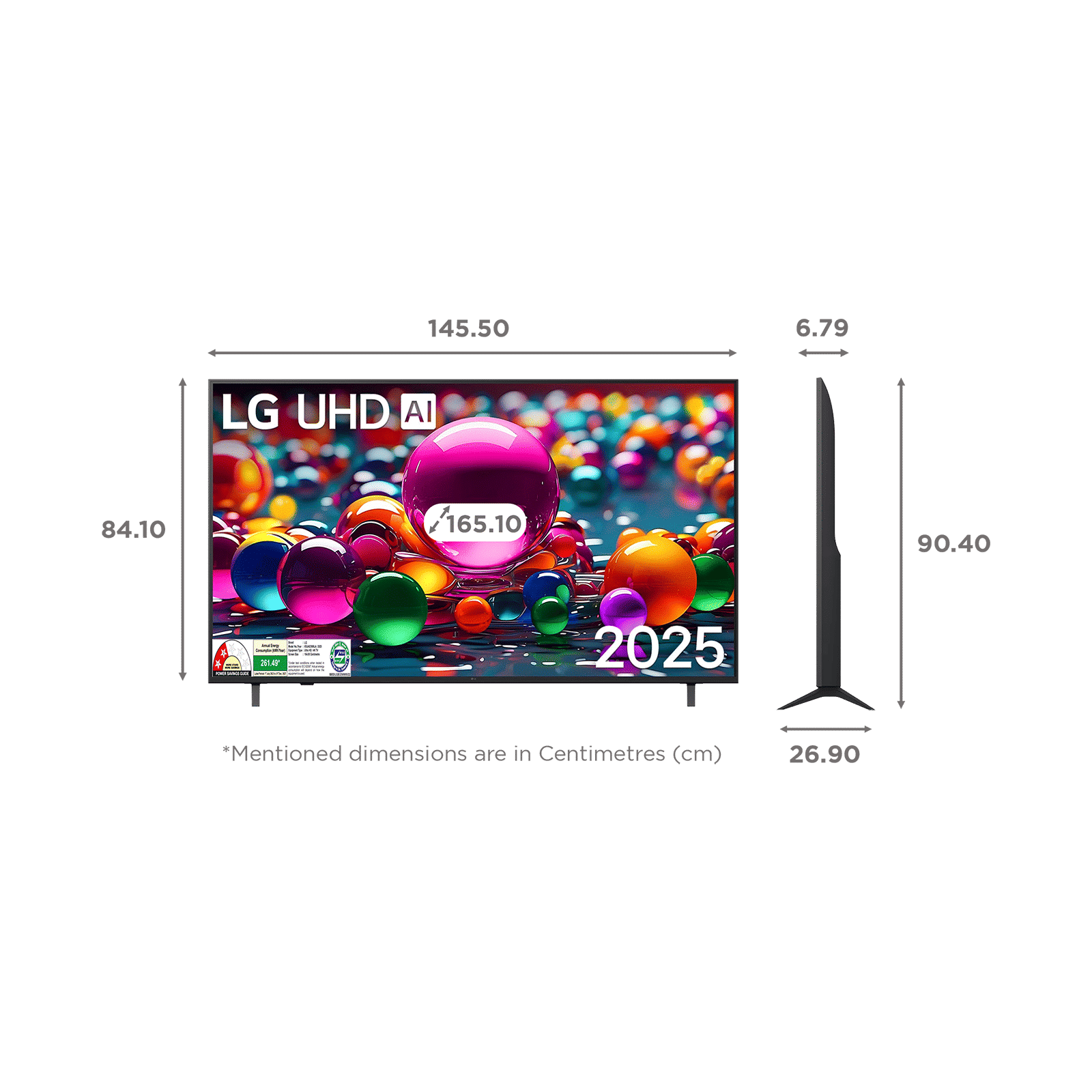 LG UA8350 165.1 cm (65 inch) 4K Ultra HD Smart WebOS TV with AI Magic Remote (2025 model)_2