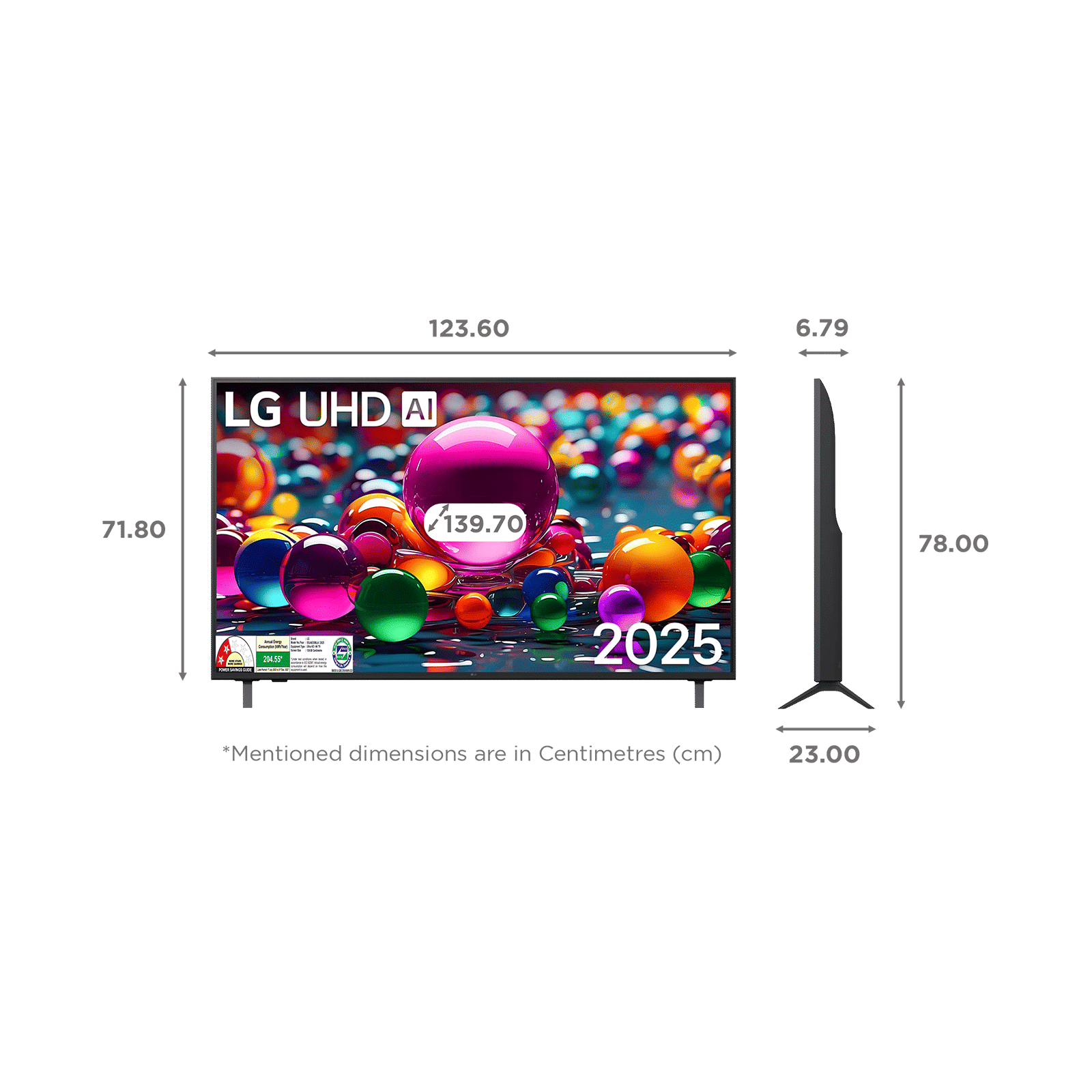 LG UA8350 139.7 cm (55 inch) 4K Ultra HD Smart WebOS TV with AI Magic Remote (2025 model)_2