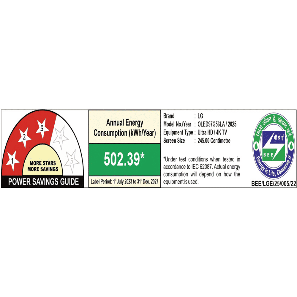 LG evo AI G5 245 cm (97 inch) OLED 4K Ultra HD Smart WebOS TV with Dolby Vision & Dolby Atmos (2025 model)_3