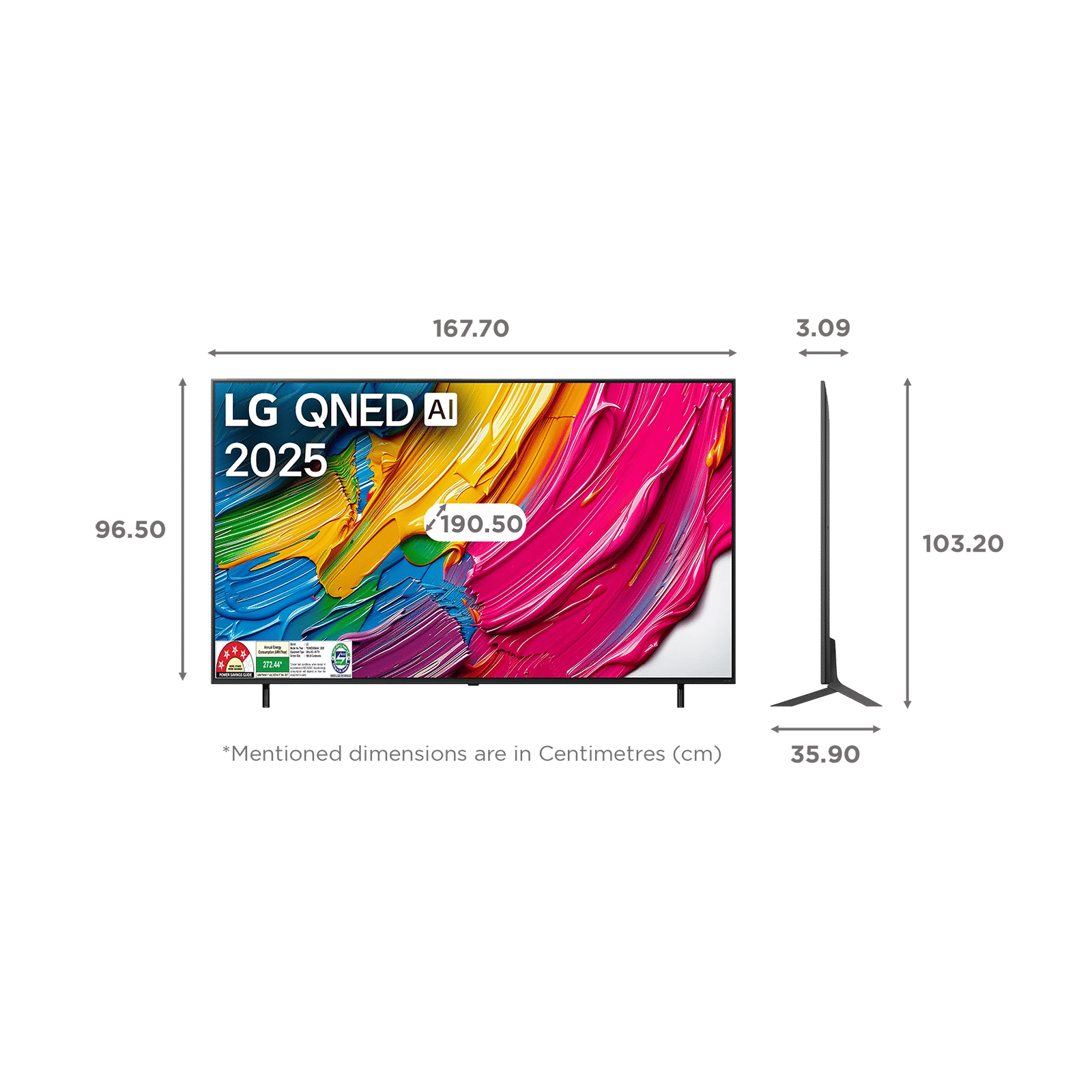 LG QNED 8BA 190.5 cm (75 inch) QNED 4K Ultra HD Smart WebOS TV with Dolby Atmos (2025 Model)_2
