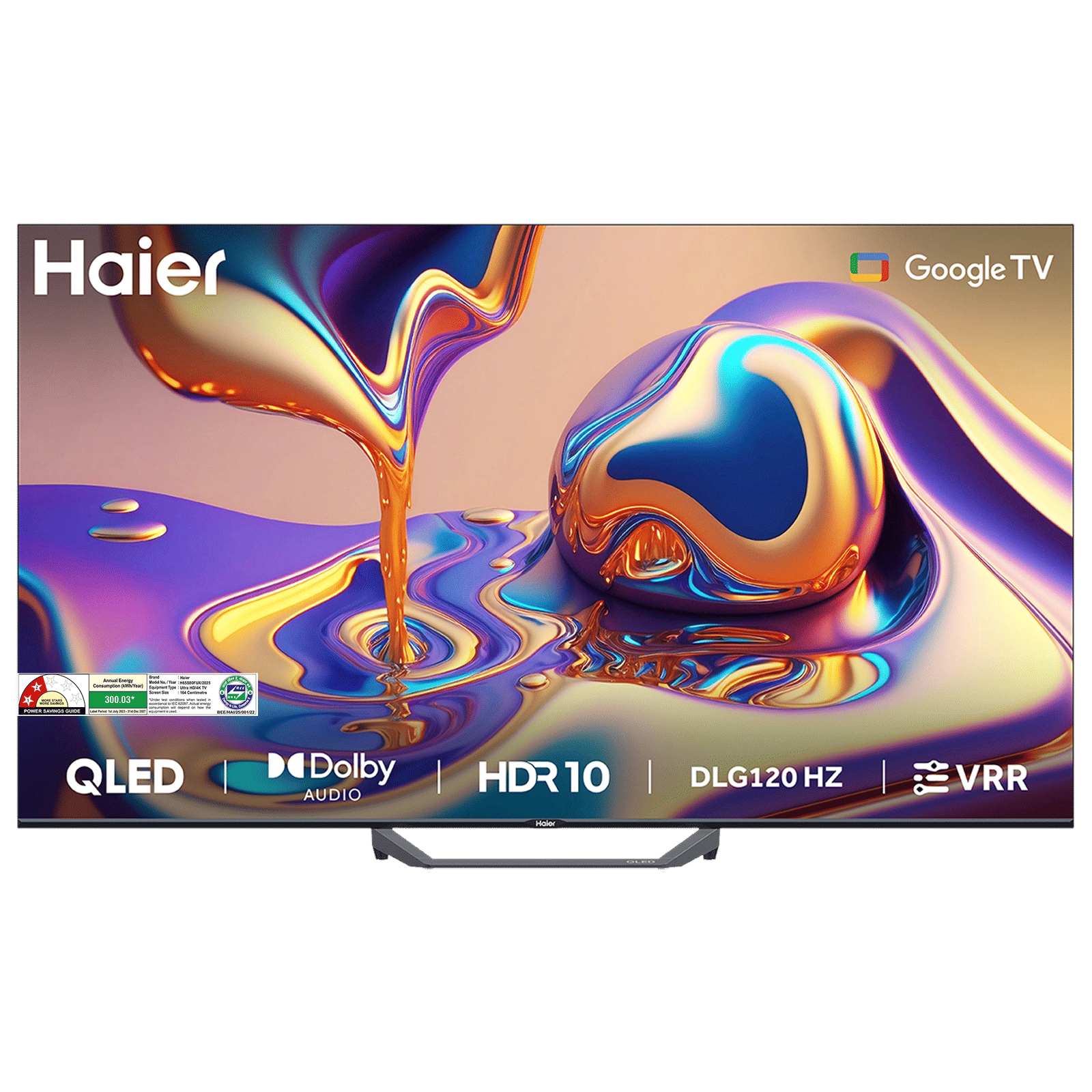 Haier 65S80 165.1 (65 inch) QLED 4K Ultra HD Smart Google TV with Dolby Audio (2025 model)_1
