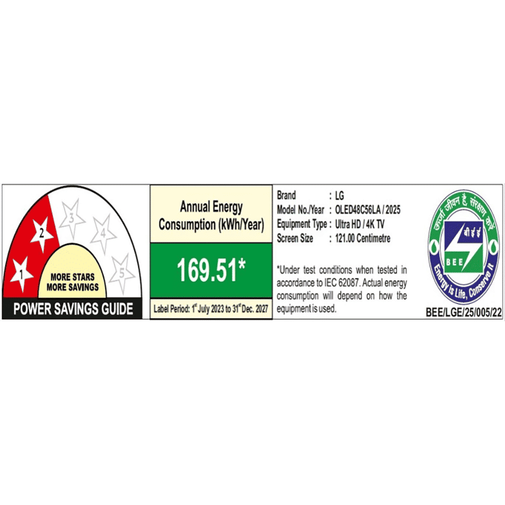 LG evo AI C5 121 cm (48 inch) OLED 4K Ultra HD Smart WebOS TV with Dolby Vision & Dolby Atmos (2025 model) LG evo AI C5 121 cm (48 inch) OLED 4K Ultra HD Smart WebOS TV with Dolby Vision & Dolby Atmos (2025 model)_3