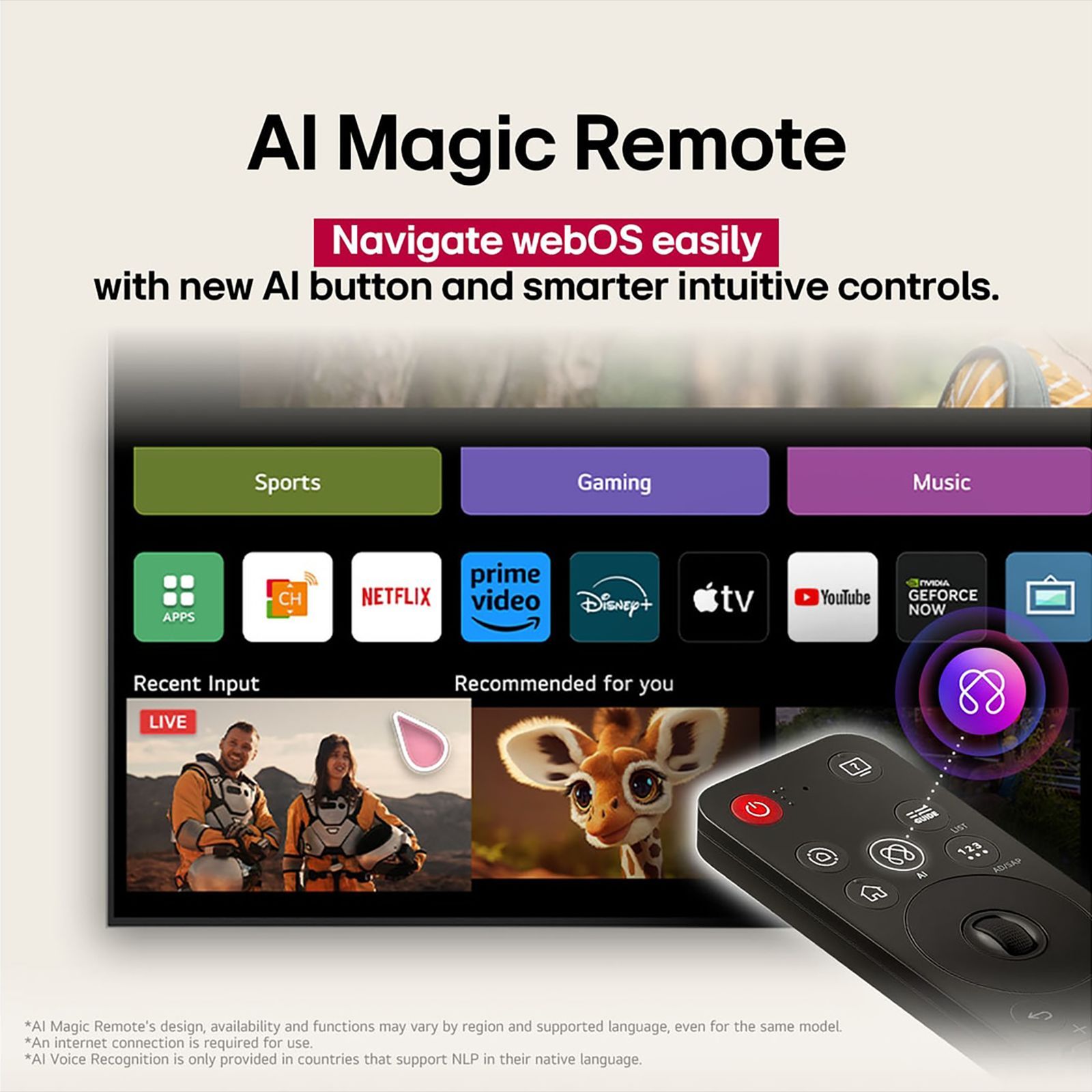 LG NanoCell AI NANO83 165.1 cm (65 inch) 4K Ultra HD Smart WebOS TV with Dolby Atmos (2025 Model)_14