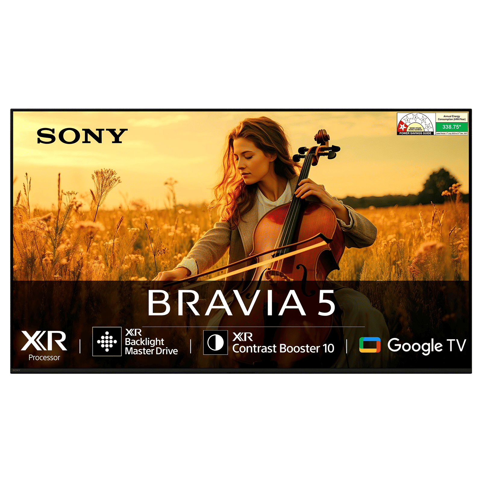 SONY BRAVIA 5 165.1 cm (65 inch) Mini LED 4K Ultra HD Smart Google TV with Dolby Vision & Dolby Atmos (2025 model)_1