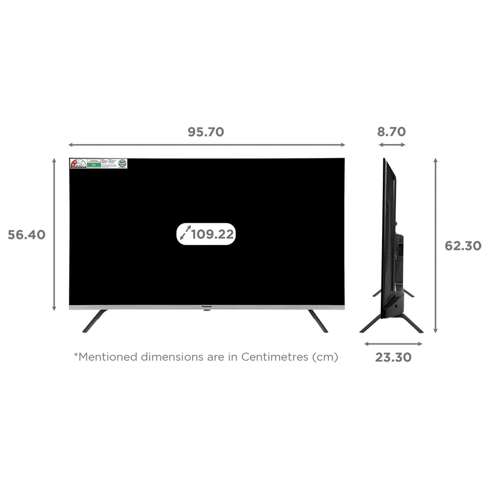 Panasonic 109.22 cm (43 inch) 4K Ultra HD LED Smart Google TV with Dolby Digital (2025 model) Panasonic 109.22 cm (43 inch) 4K Ultra HD LED Smart Google TV with Dolby Digital (2025 model)_2