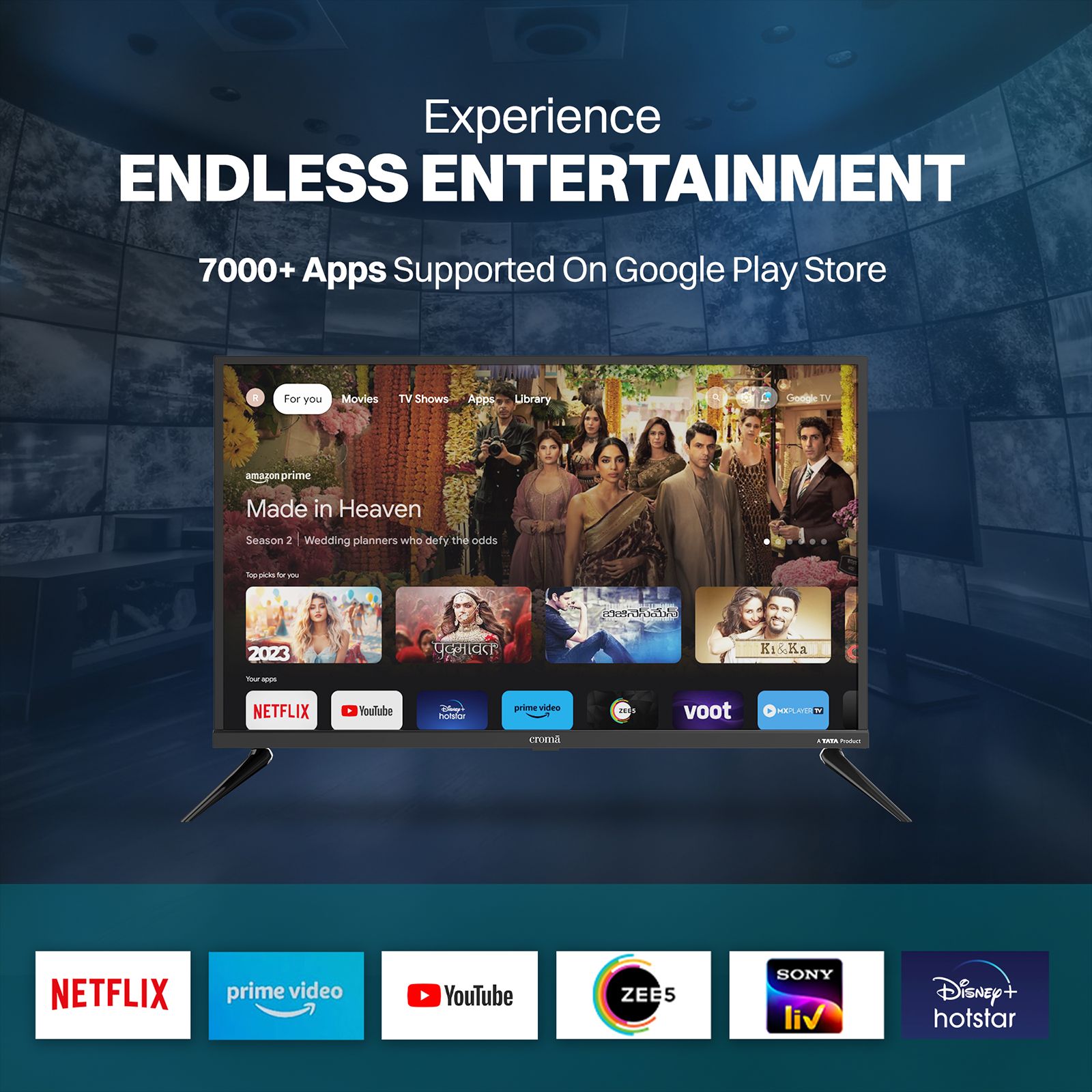 Croma 80 cm (32 inch) HD LED Google TV with Dolby Audio (2025 model)_6