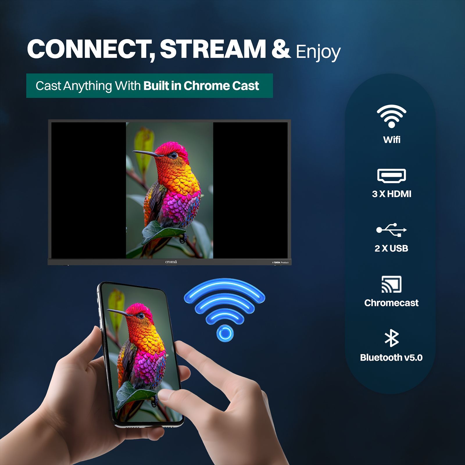 Croma 80 cm (32 inch) HD LED Google TV with Dolby Audio (2025 model)_7