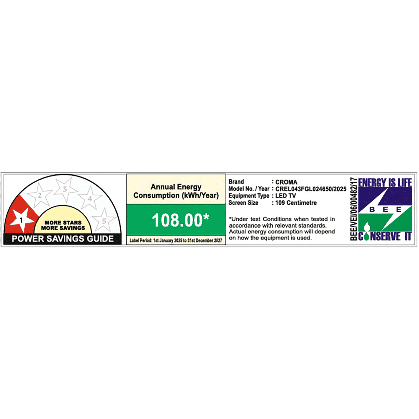 Croma 109.22 (43 inch) Full HD Smart Google TV 5.0 with Dolby Audio (2025 Model)_4