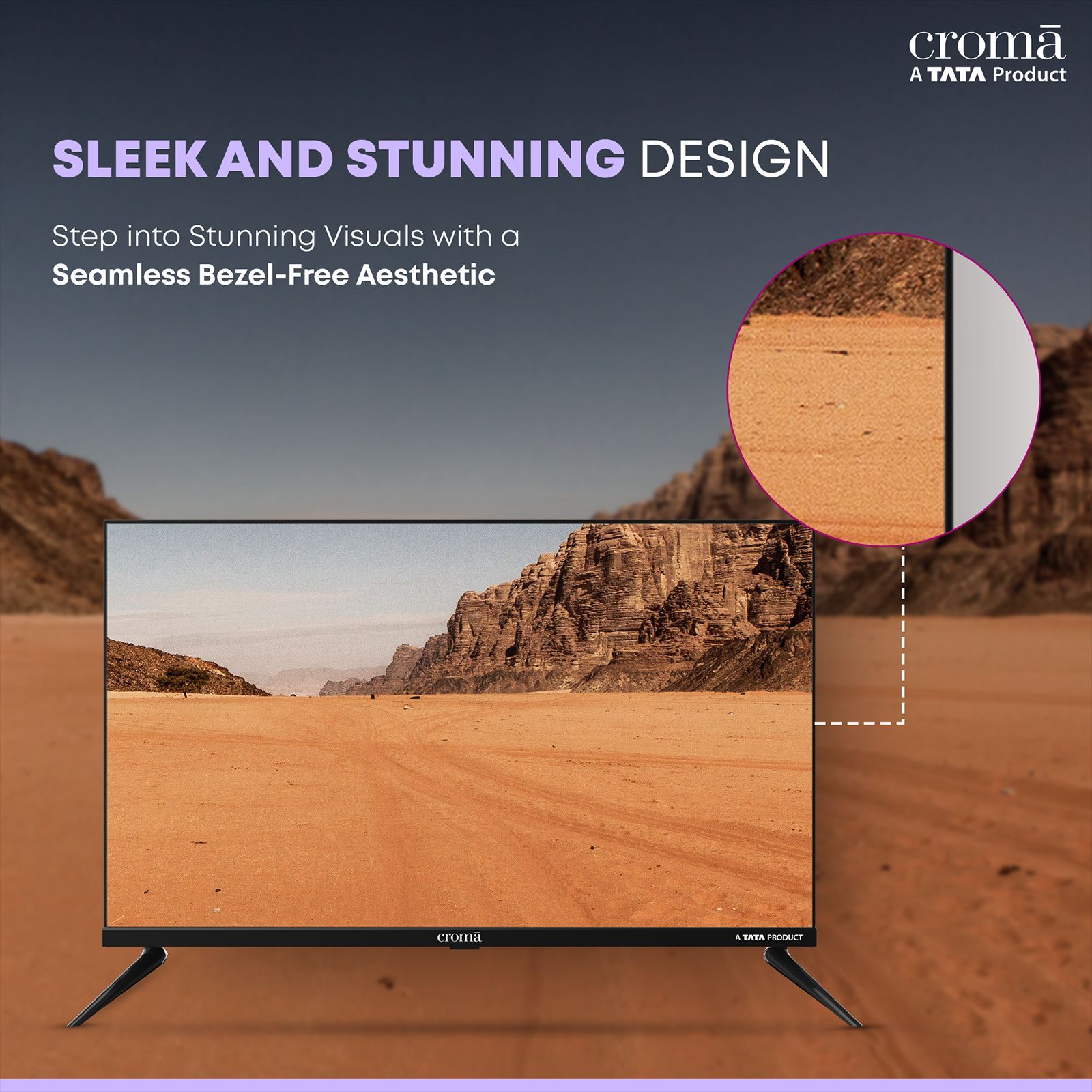 Croma 81.28 cm (32 inch) HD Ready LED TV with Bezel Less Display (2025 model)_13