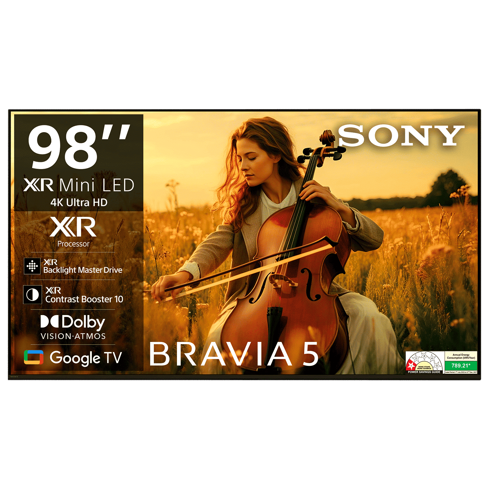 SONY BRAVIA 5 248.9 cm (98 inch) Mini LED 4K Ultra HD Smart Google TV with Dolby Vision & Dolby Atmos (2025 model) SONY BRAVIA 5 248.9 cm (98 inch) Mini LED 4K Ultra HD Smart Google TV with Dolby Vision & Dolby Atmos (2025 model)_1