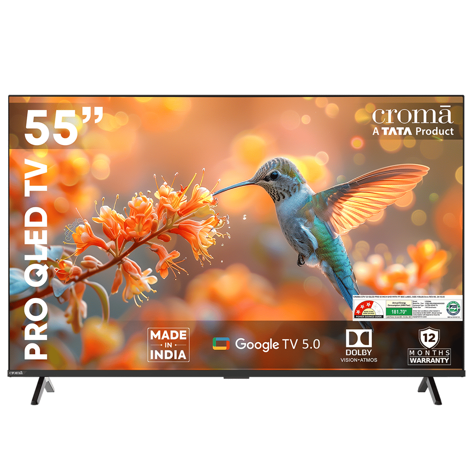 Croma Pro 140 cm (55 inch) QLED 4K Ultra HD Smart Google TV with A+ Grade Panel (2025 model) Croma Pro 140 cm (55 inch) QLED 4K Ultra HD Smart Google TV with A+ Grade Panel (2025 model)_1