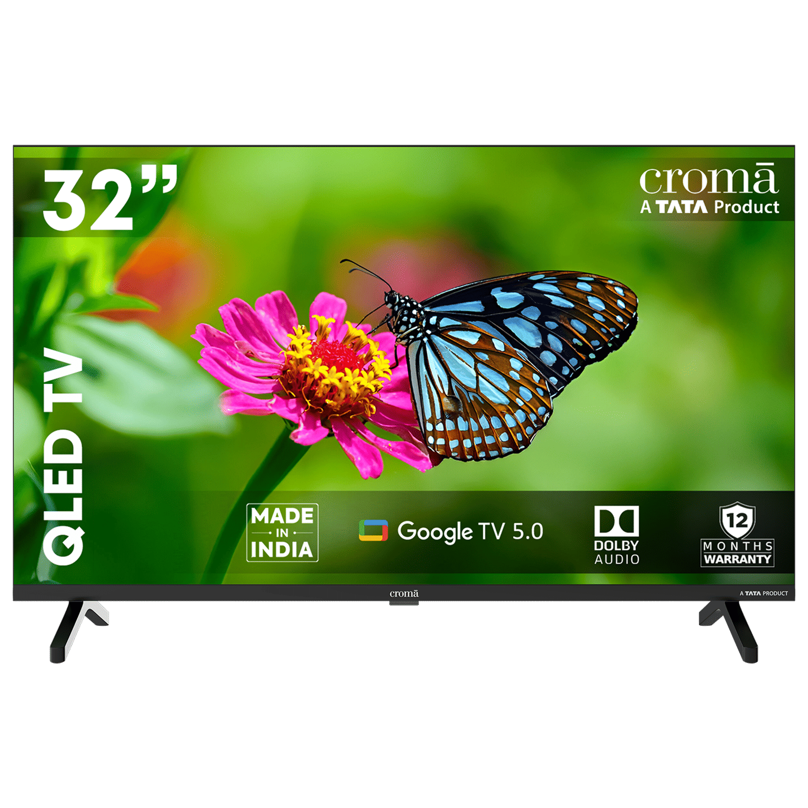 Croma 81.28 cm (32 inch) QLED Smart Google TV 5.0 with Dolby Audio (2025 model)_1