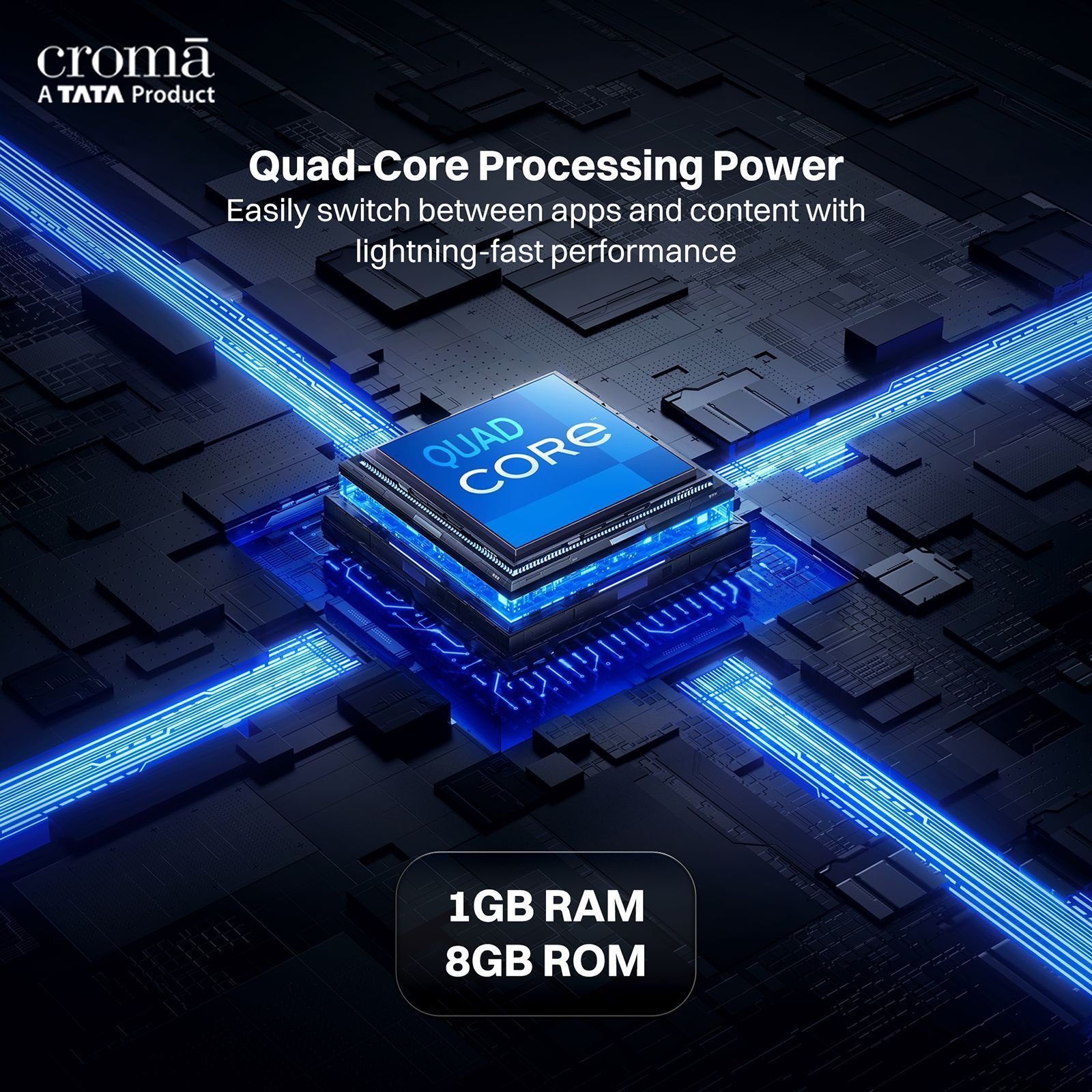 Croma 81.28 cm (32 inch) QLED Smart Google TV 5.0 with Dolby Audio (2025 model)_7