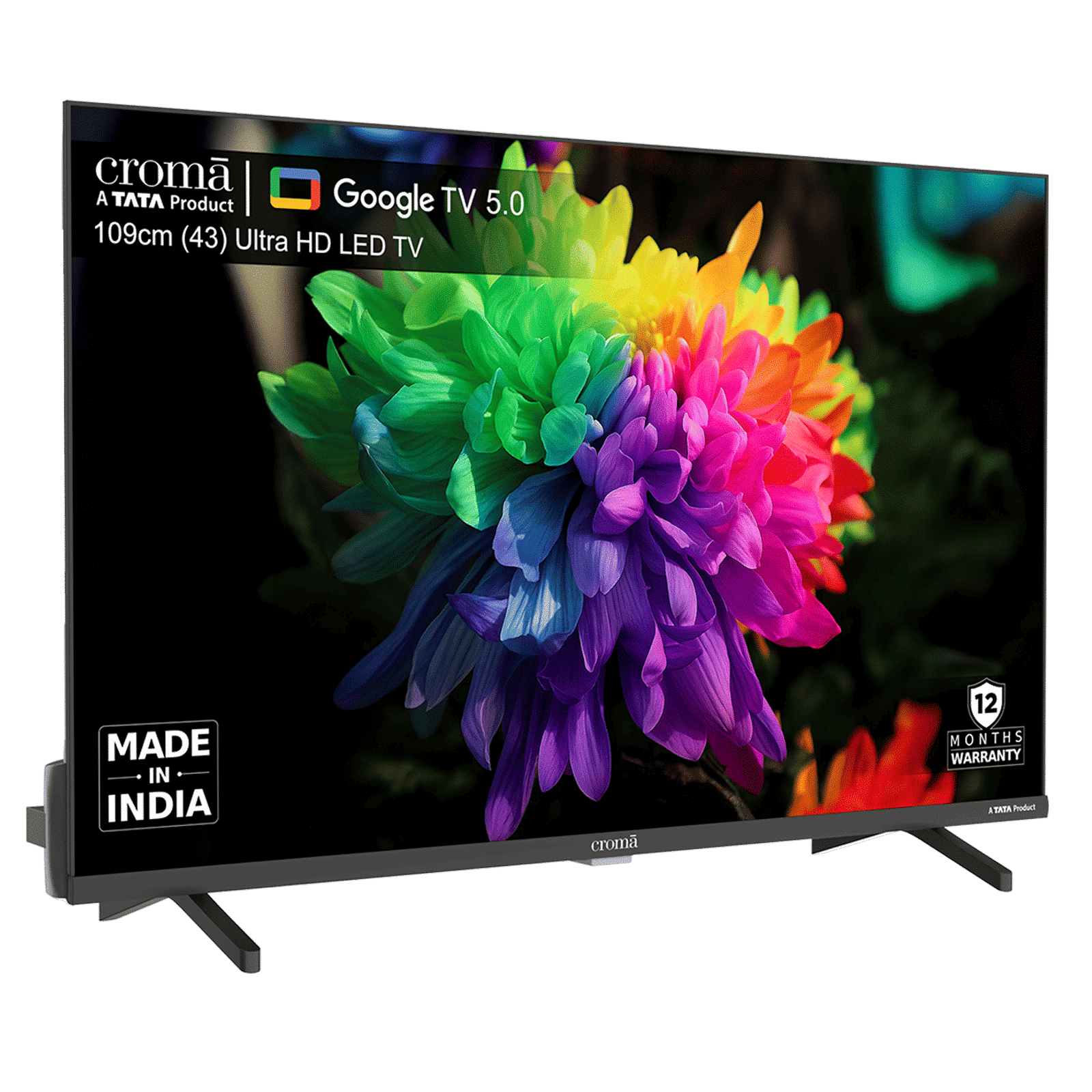 Croma 109.22 cm (43 inch) LED 4K Ultra HD Smart Google TV 5.0 with Dolby Audio (2025 model)_14