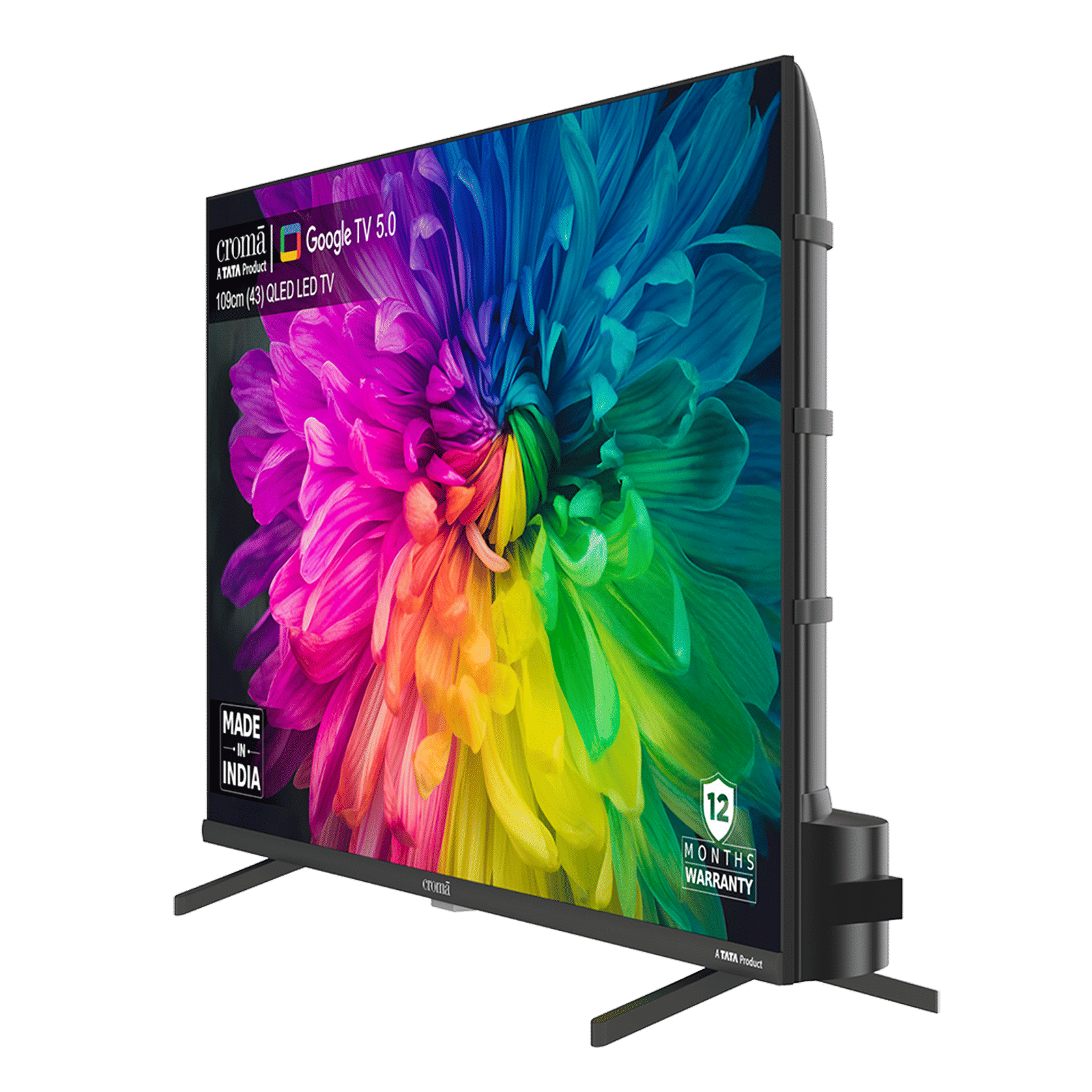 Croma 109.22 cm (43 inch) QLED 4K Ultra HD Smart Google TV 5.0 with Dolby Audio (2025 model)_13