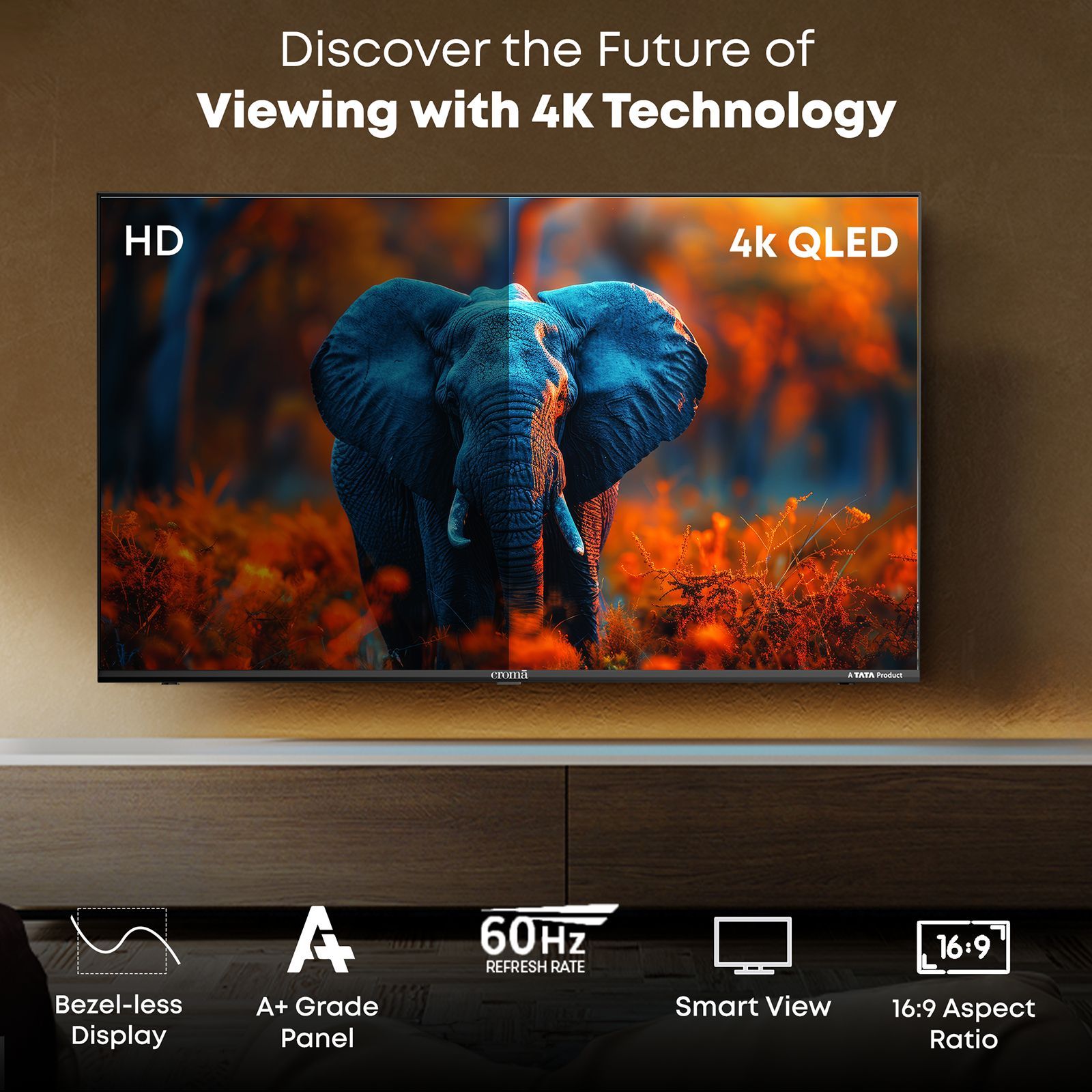 Croma 109.22 cm (43 inch) QLED 4K Ultra HD Smart Google TV 5.0 with Dolby Audio (2025 model)_20