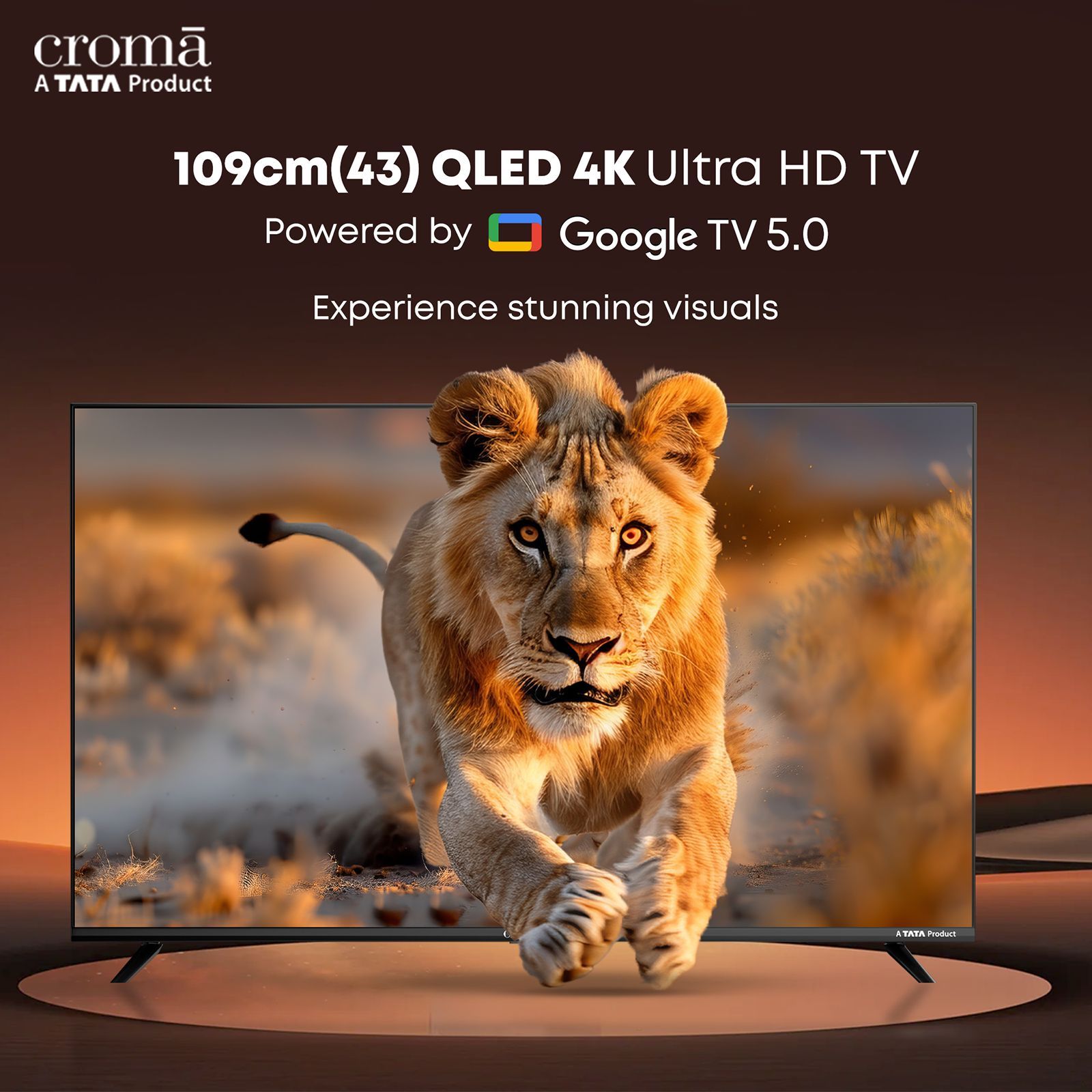 Croma 109 cm (43 inch) QLED 4K Ultra HD Smart Google TV 5.0 with Dolby Audio_4