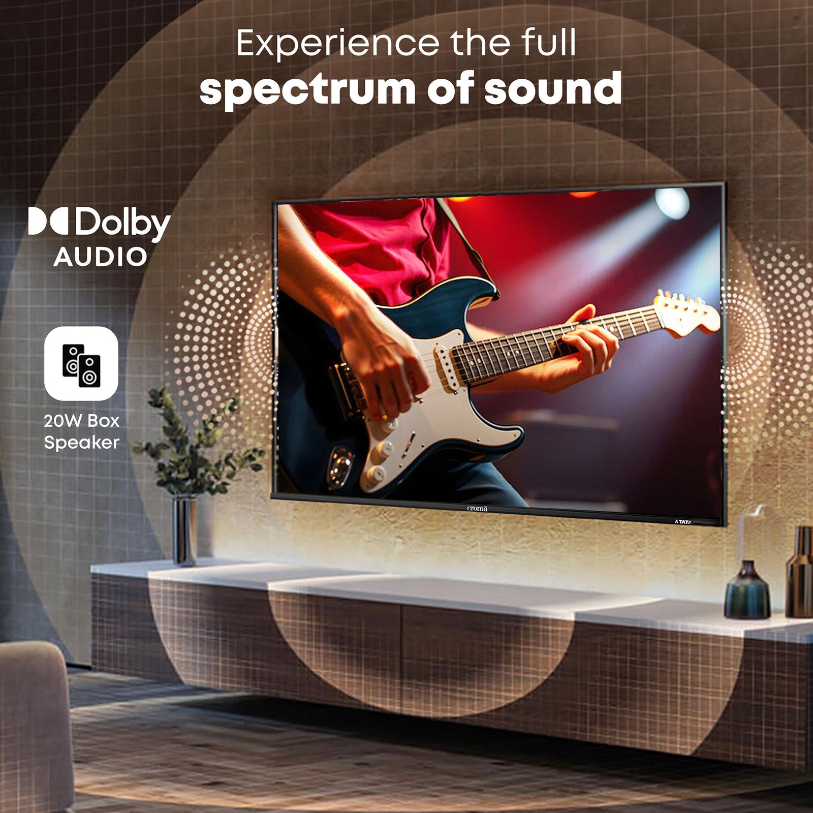 Croma 109.22 cm (43 inch) QLED 4K Ultra HD Smart Google TV 5.0 with Dolby Audio (2025 model)_8