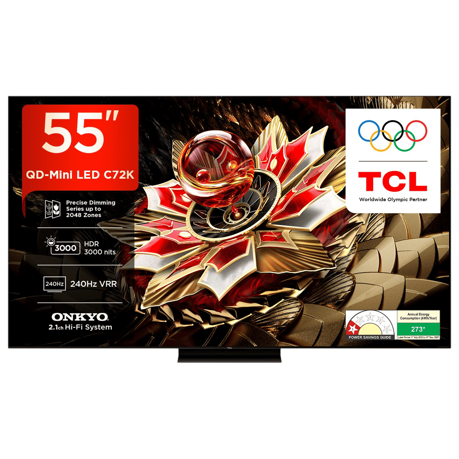 TCL C72K 139 cm (55 inch) 4k Ultra HD Google TV with Precise Dimming Technology (2025 model)_1