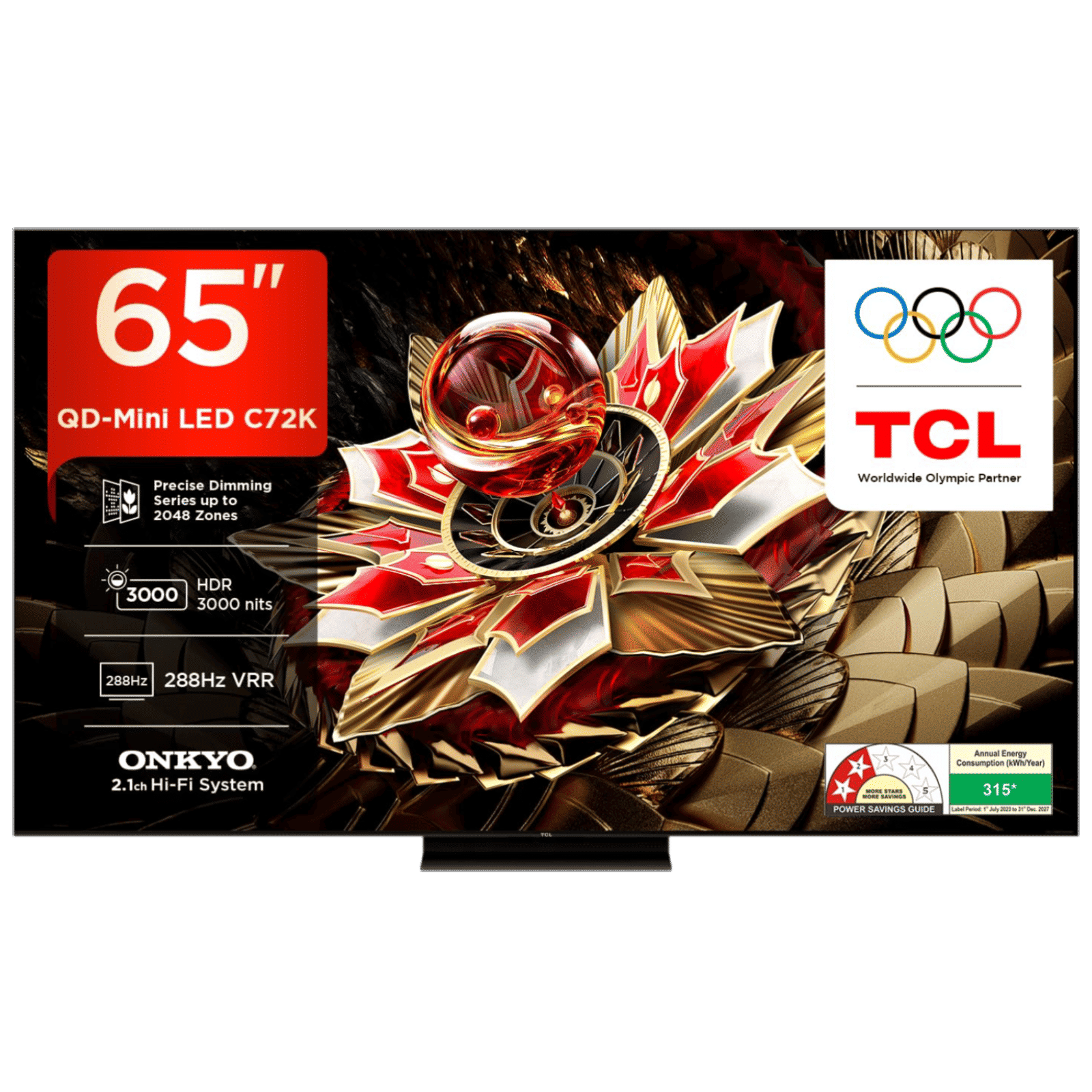 TCL C72K 164 cm (65 inch) 4k Ultra HD Google TV with Precise Dimming Technology (2025 model)_1