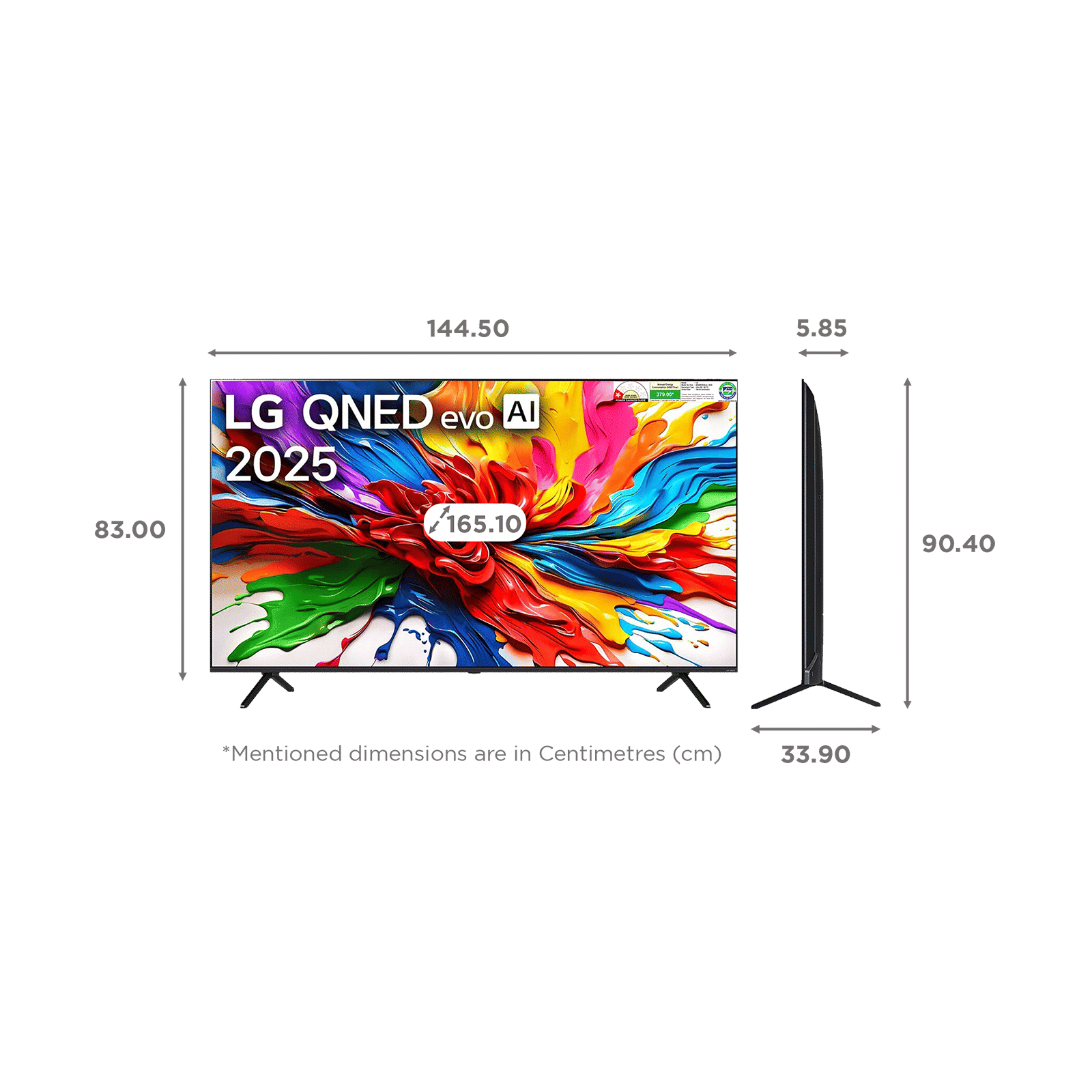 LG evo AI 165.1 cm (65 inch) QNED MiniLED 4K Ultra HD Smart WebOS TV with Intelligent Voice Recognition (2025 model)_2