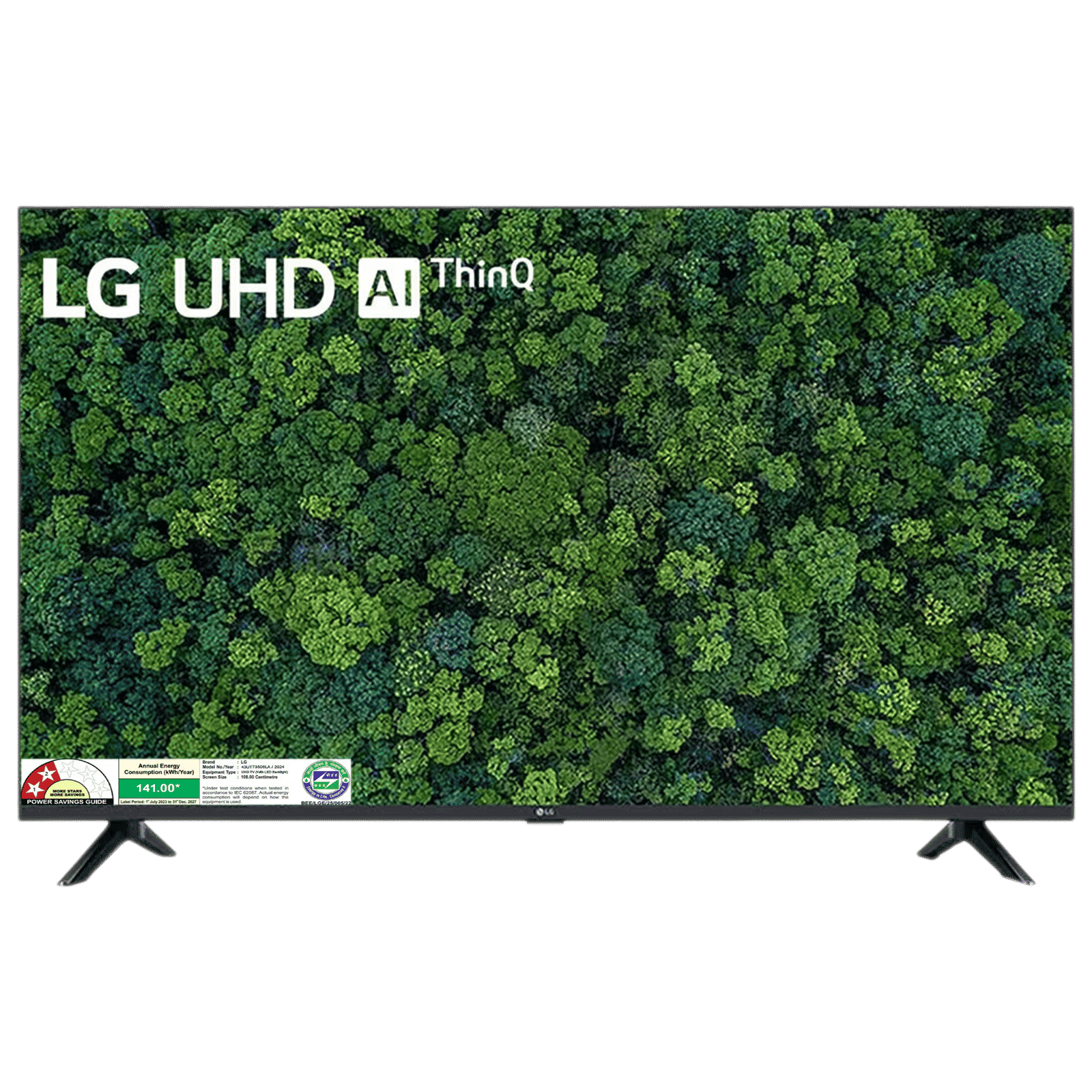 LG UA7350 108 cm (43 inch) 4K Ultra HD LED Smart WebOS TV with a5 AI Processor 4K Gen7 (2025 Model)_1