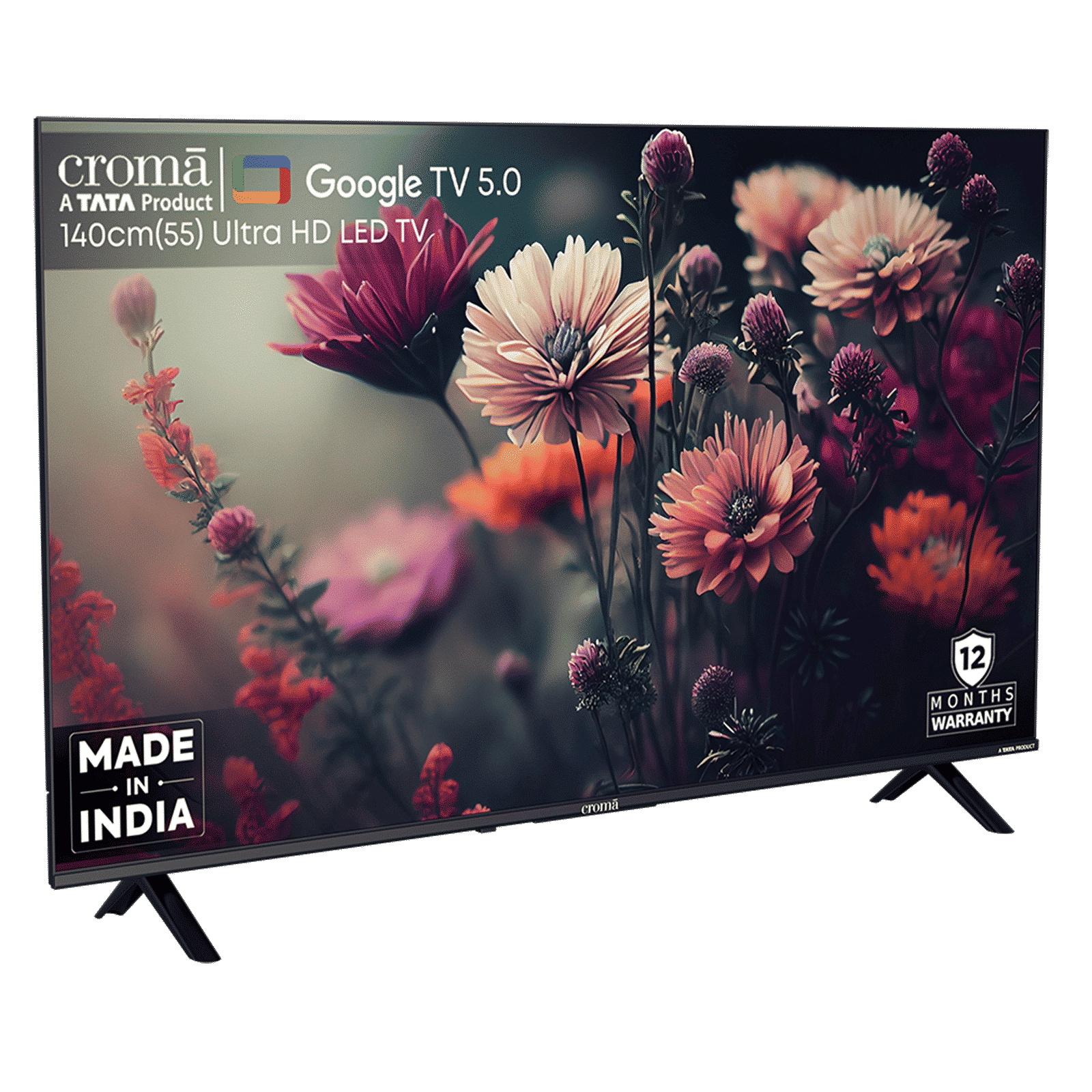 Croma 140 cm (55 inch) 4K Ultra HD LED Google TV 5.0 with Dolby Audio (2025 model)_9