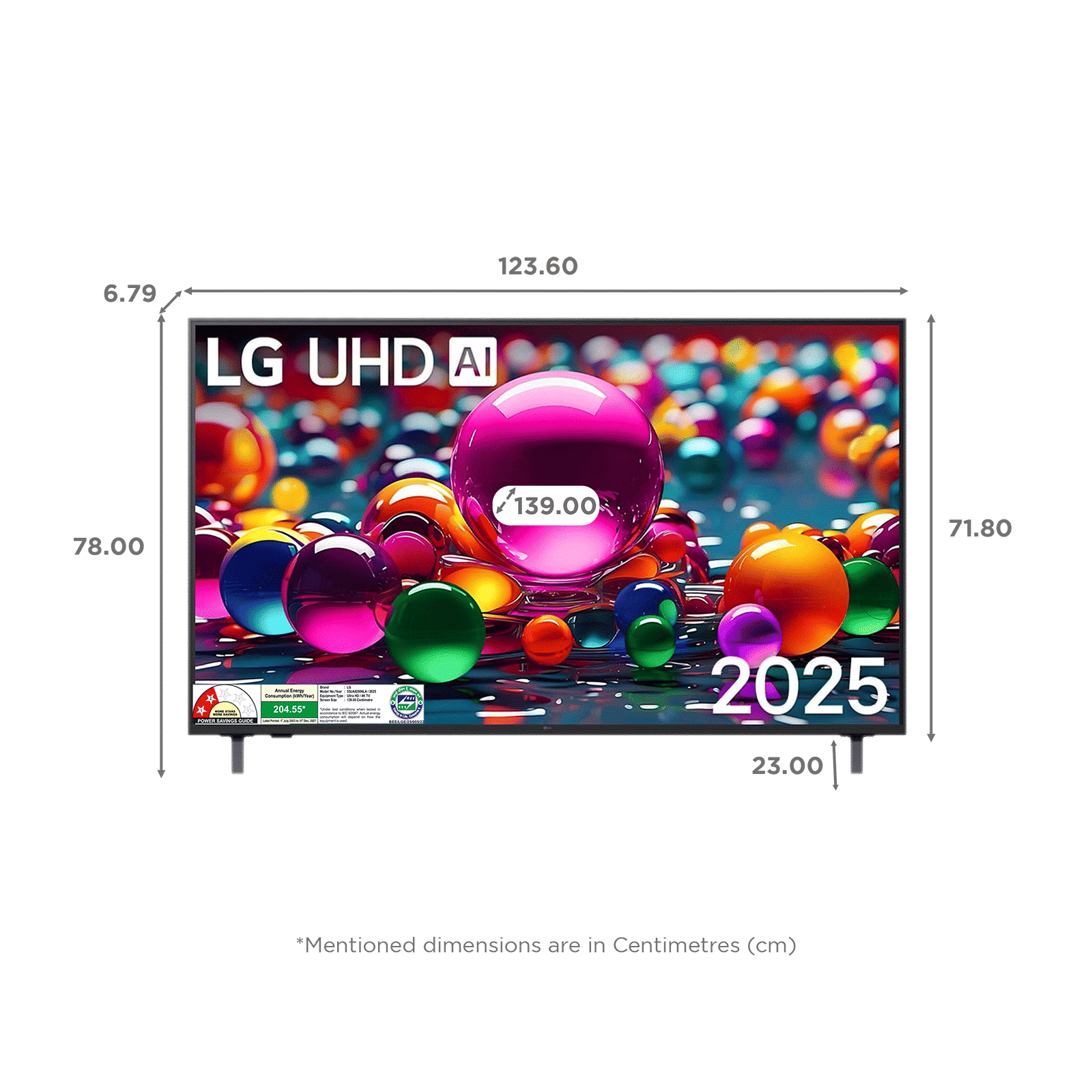 LG UA8200 139 cm (55 inch) 4K Ultra HD Smart WebOS TV with Dolby Atmos (2025 Model)_2