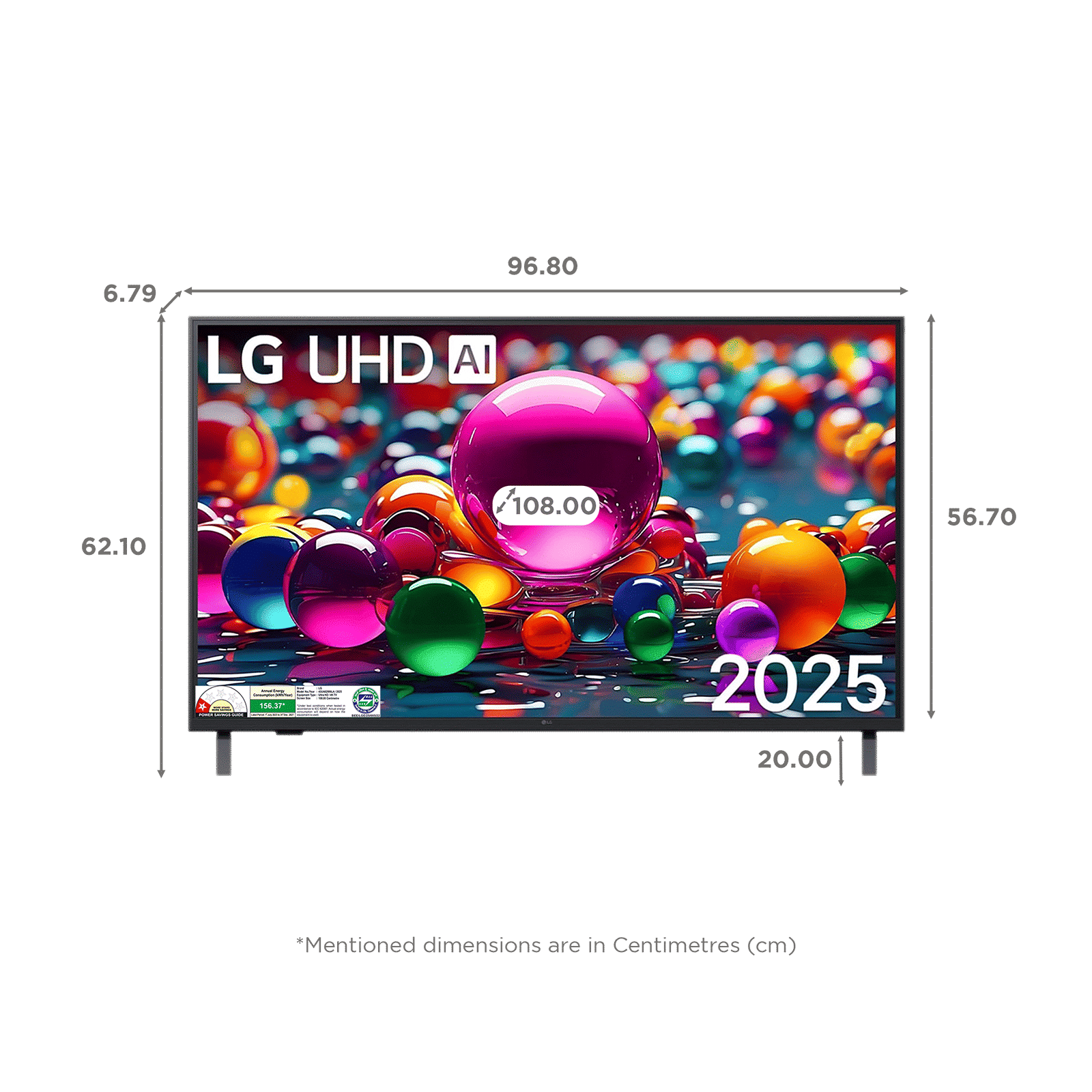 LG UA8200 108 cm (43 inch) 4K Ultra HD Smart WebOS TV with Dolby Atmos (2025 Model)_2