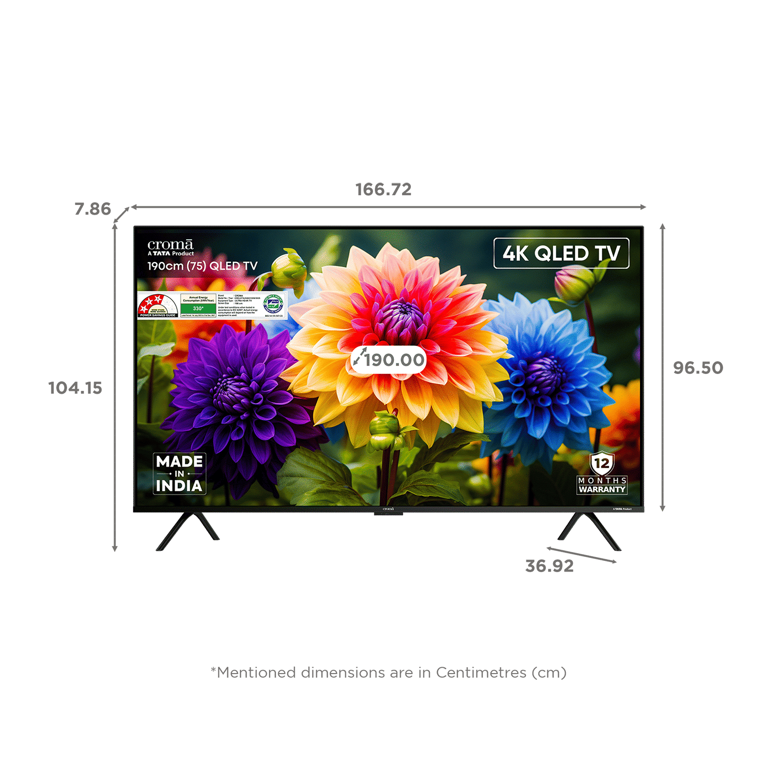 Croma 190 cm (75 inch) QLED 4K Ultra HD Smart Google TV with Dolby Vision & Dolby Atmos (2025 model) Croma 190 cm (75 inch) QLED 4K Ultra HD Smart Google TV with Dolby Vision & Dolby Atmos (2025 model)_2