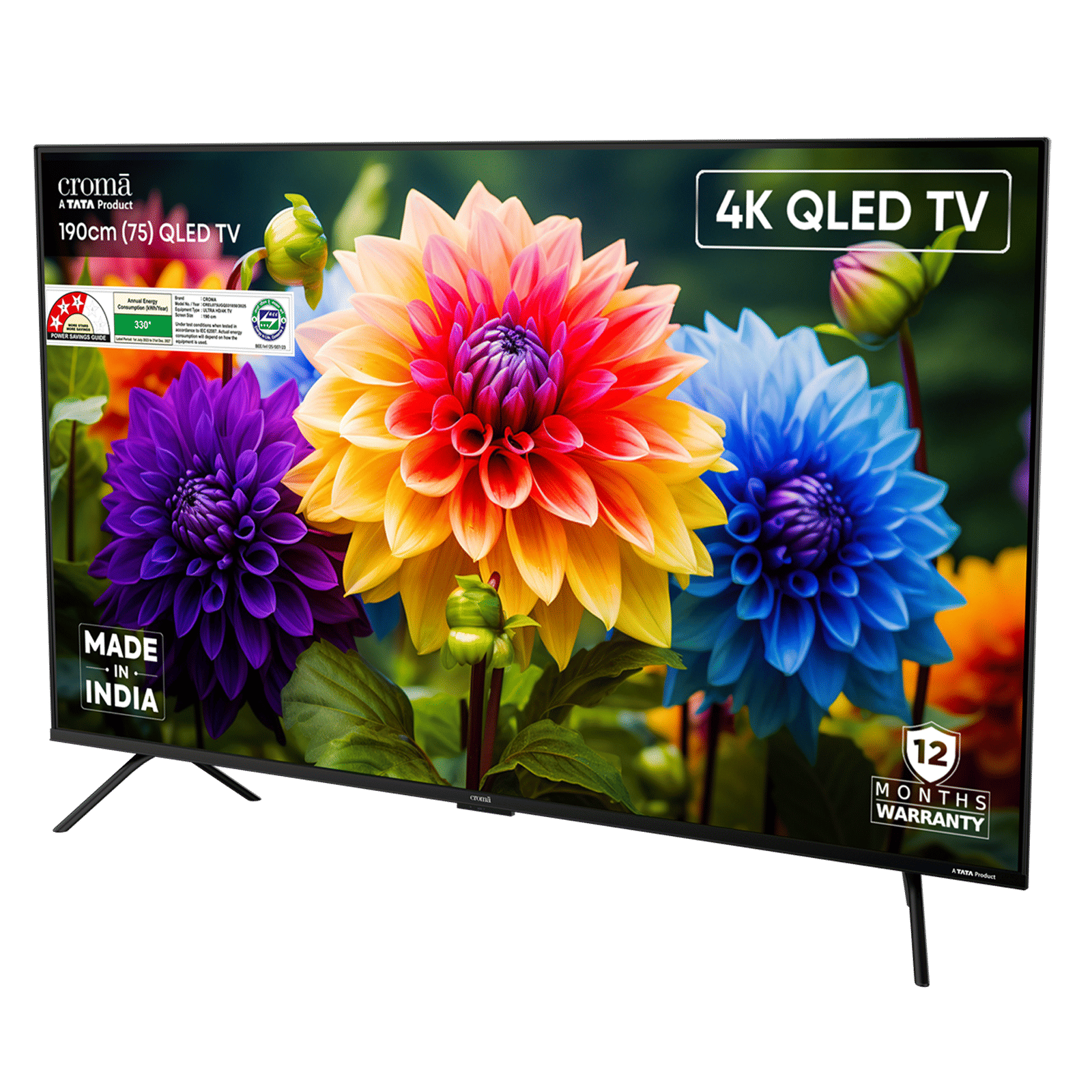 Croma 190 cm (75 inch) QLED 4K Ultra HD Smart Google TV with Dolby Vision & Dolby Atmos (2025 model) Croma 190 cm (75 inch) QLED 4K Ultra HD Smart Google TV with Dolby Vision & Dolby Atmos (2025 model)_3