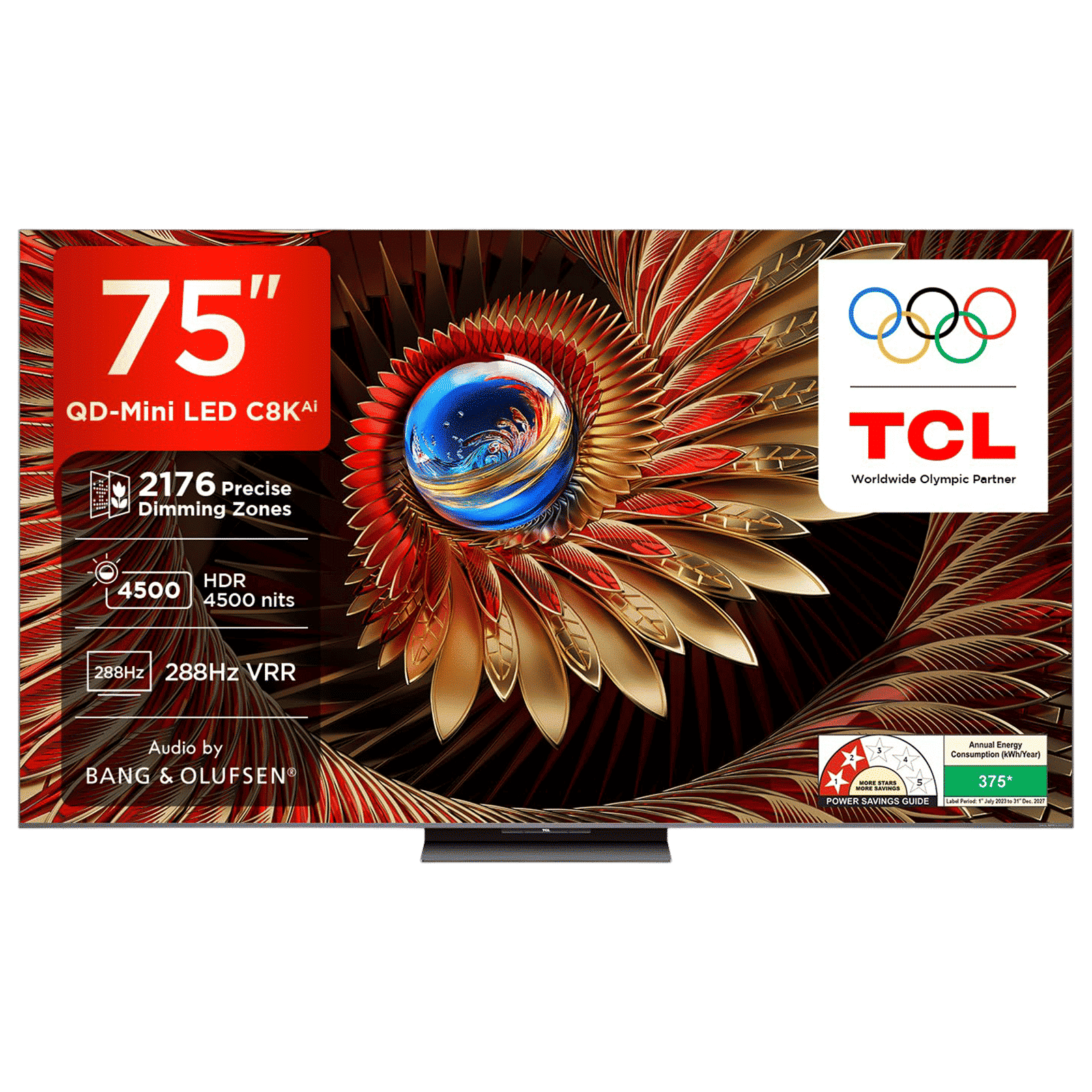 TCL C8K 190.5 cm (75 inch) QLED MiniLED 4K Ultra HD Smart Google TV with Built-in Google Assistant (2025 model)_1