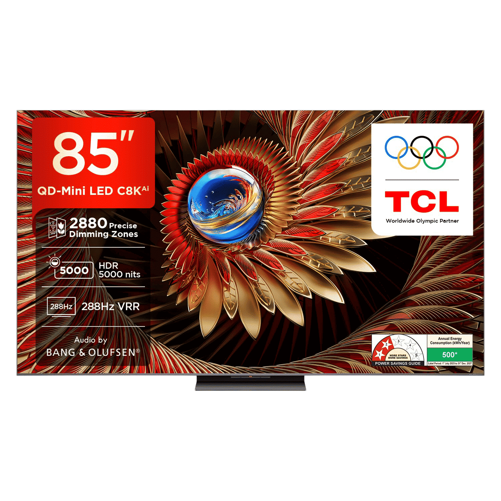 TCL C8K 215.9 cm (85 inch) QLED MiniLED 4K Ultra HD Smart Google TV with Built-in Google Assistant (2025 model)_1