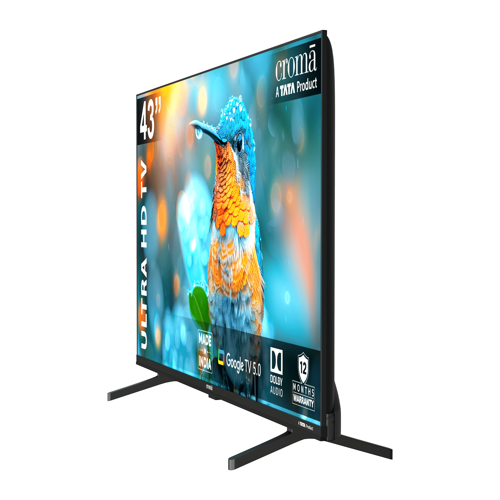 Croma 109.22 cm (43 inch) 4K Ultra HD LED Smart Google TV with Dolby Audio (2025 model)_2