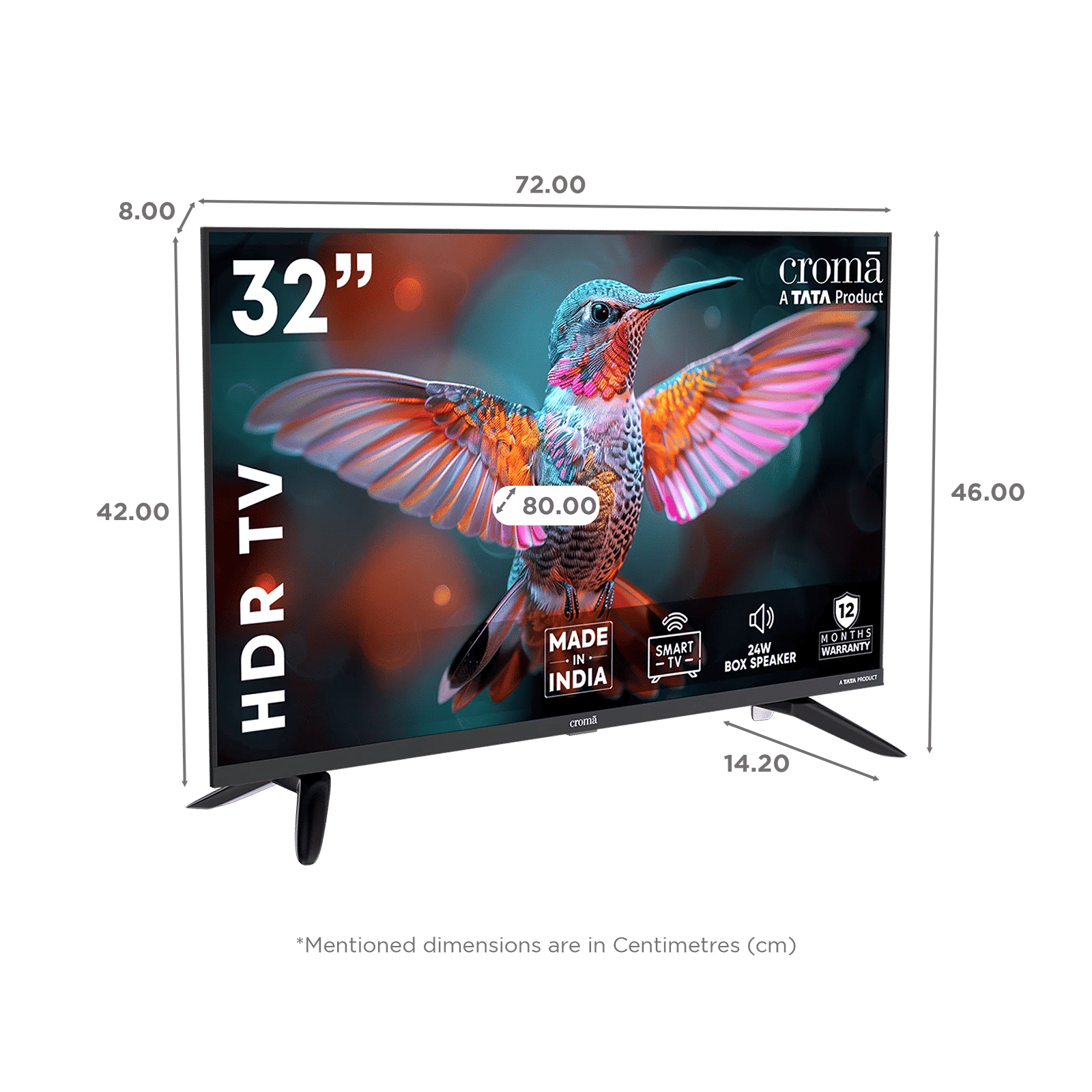Croma 80 cm (32 inch) HD Ready LED Smart Linux TV with A+ Grade Panel (2026 model)_2